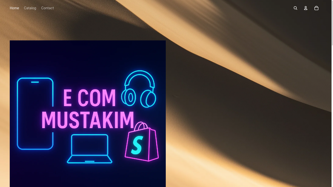 website screenshot of https://ecommustakim.com/