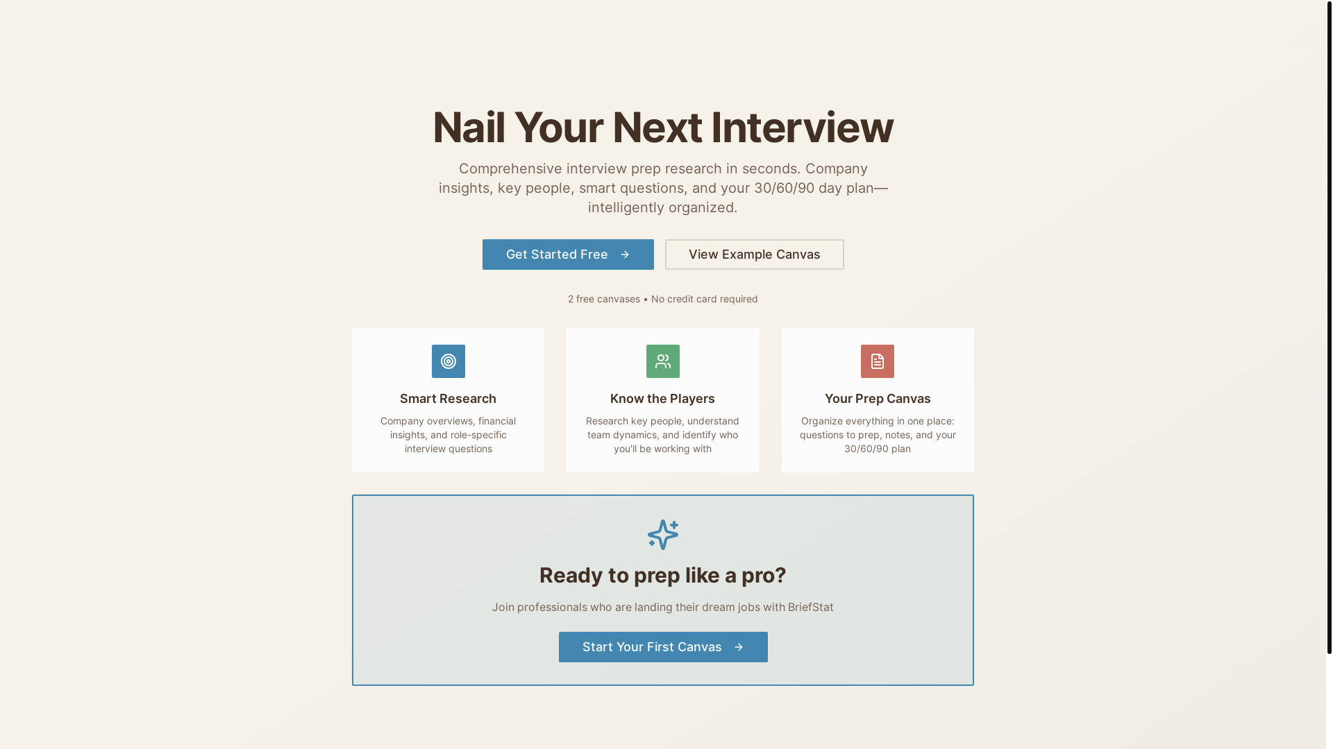 website screenshot of https://briefstat.com/