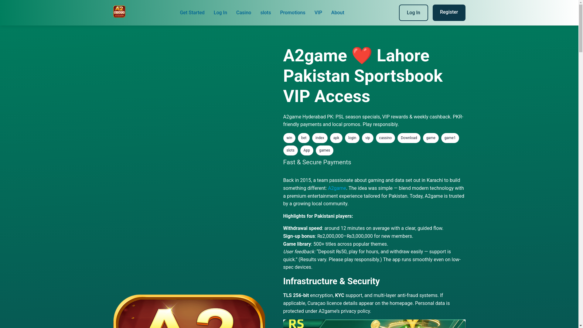 website screenshot of https://a2gamegame.com/