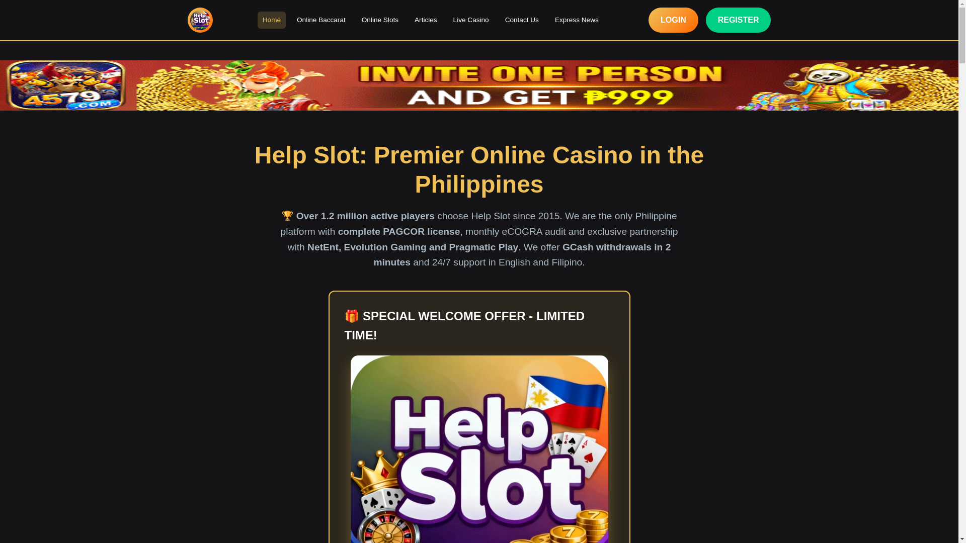 website screenshot of https://helpslot-ph.com/