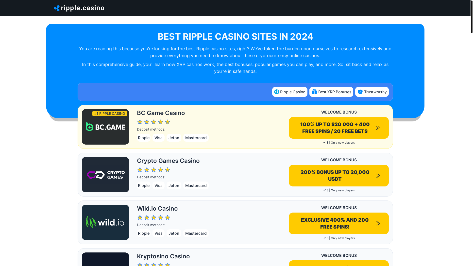 website screenshot of https://ripplecasino.pages.dev/
