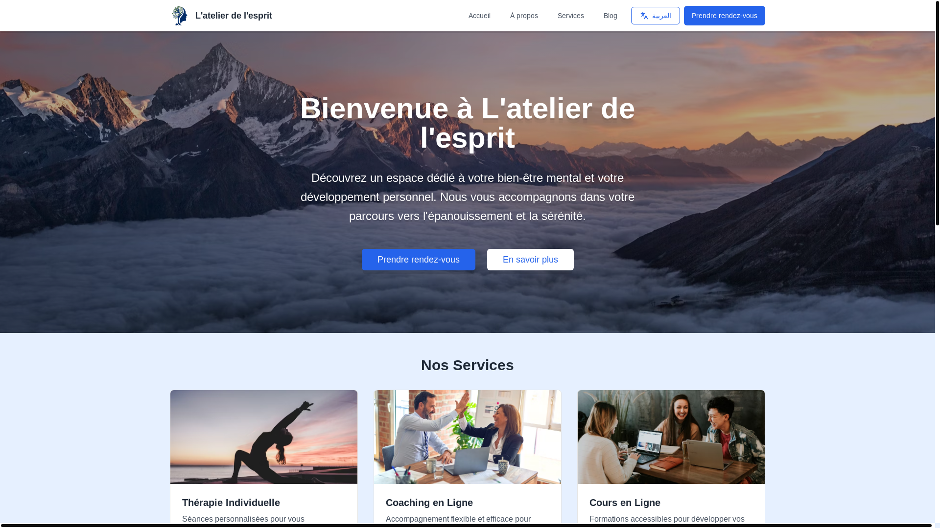 website screenshot of https://atelier-desprit.com/