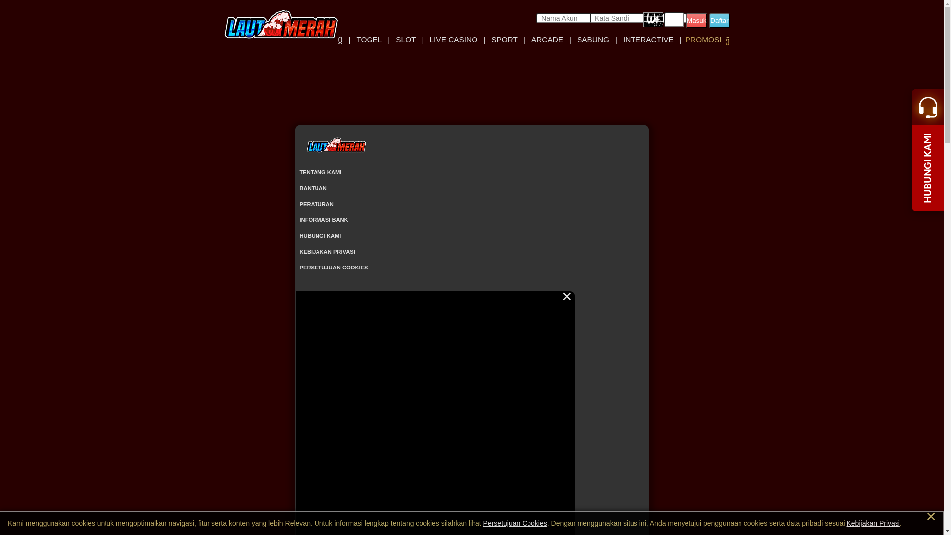 website screenshot of https://lautmerah4dappslot.site/