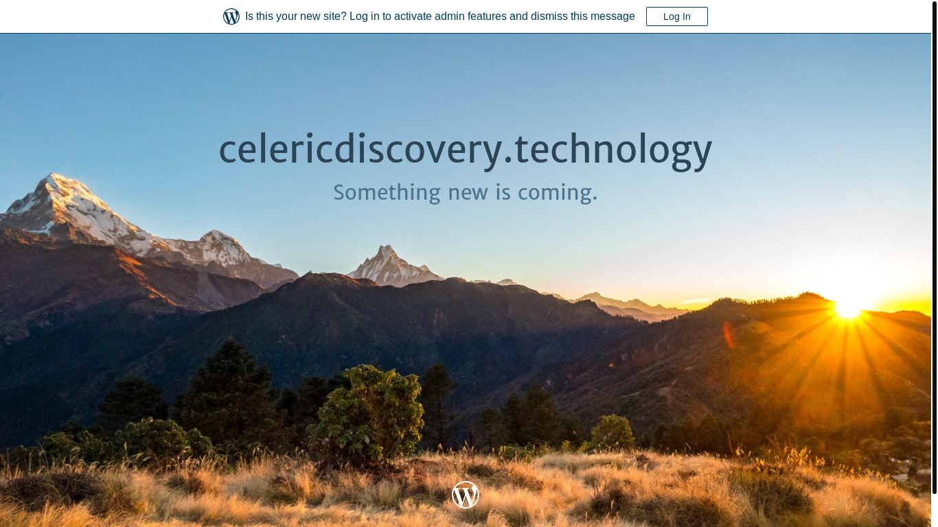 website screenshot of https://celericdiscovery.technology/