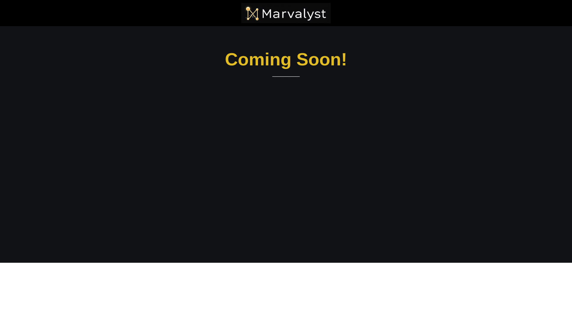 website screenshot of https://marvalyst.com/