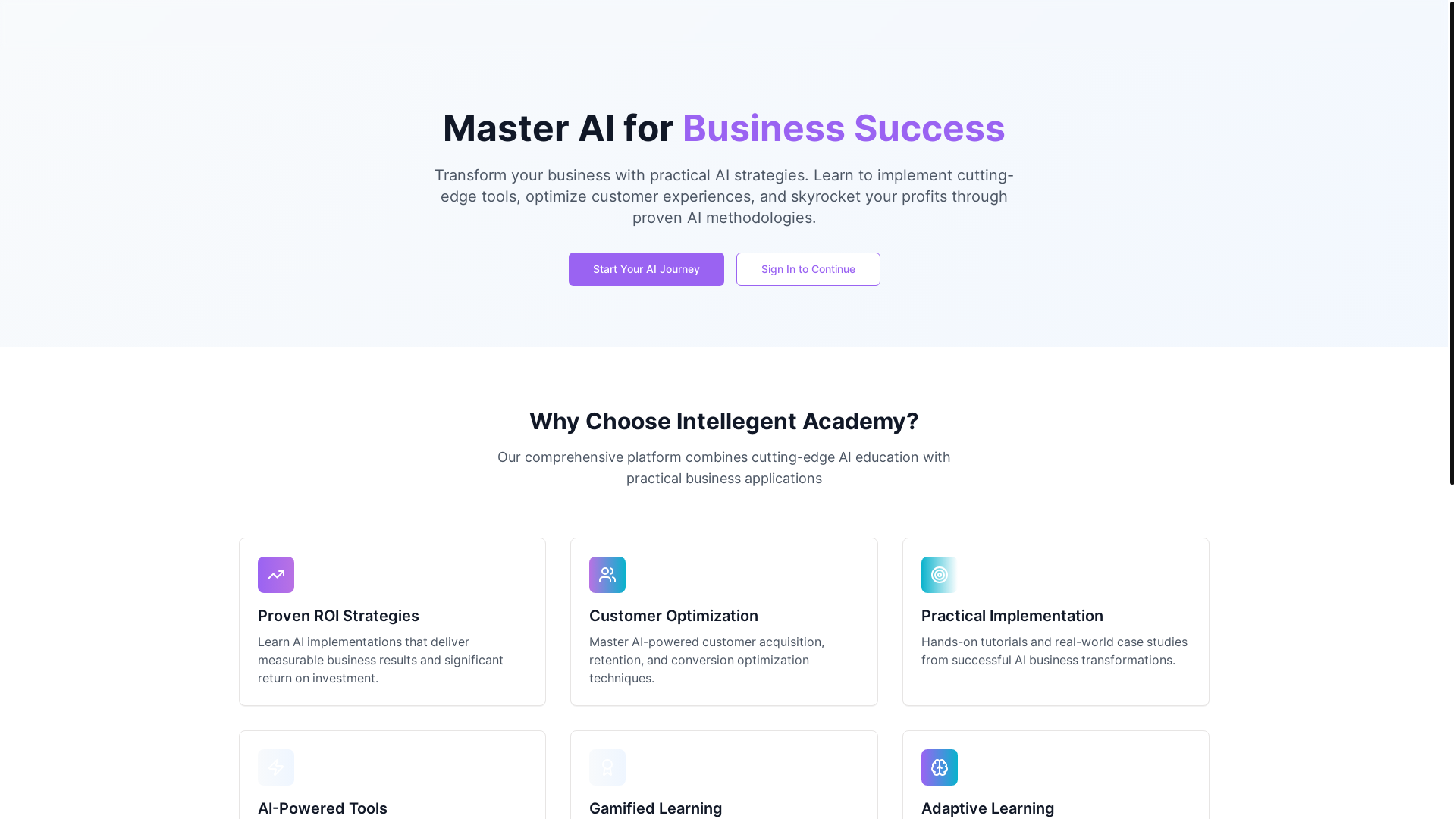 website screenshot of https://intellagent.academy/