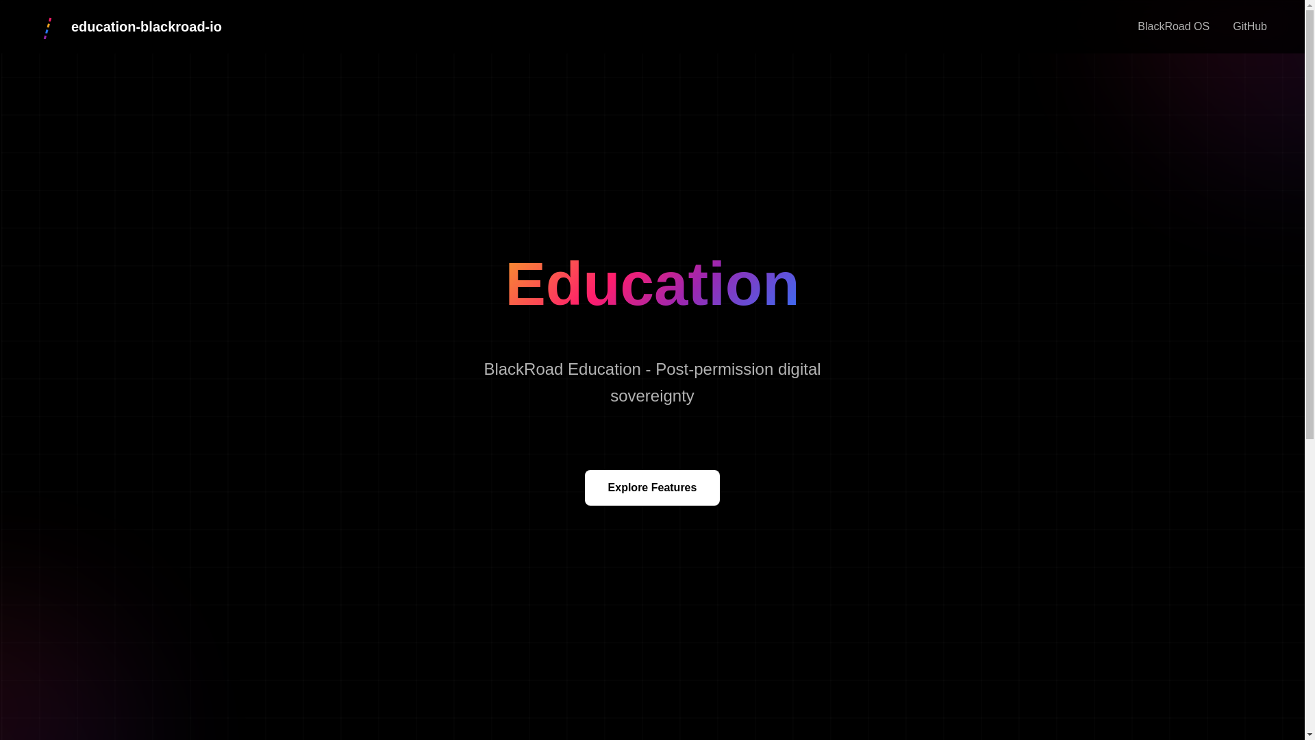 website screenshot of https://education-blackroad-io.pages.dev/