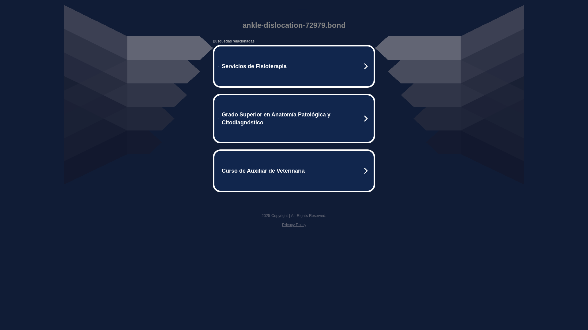 website screenshot of https://ankle-dislocation-72979.bond/