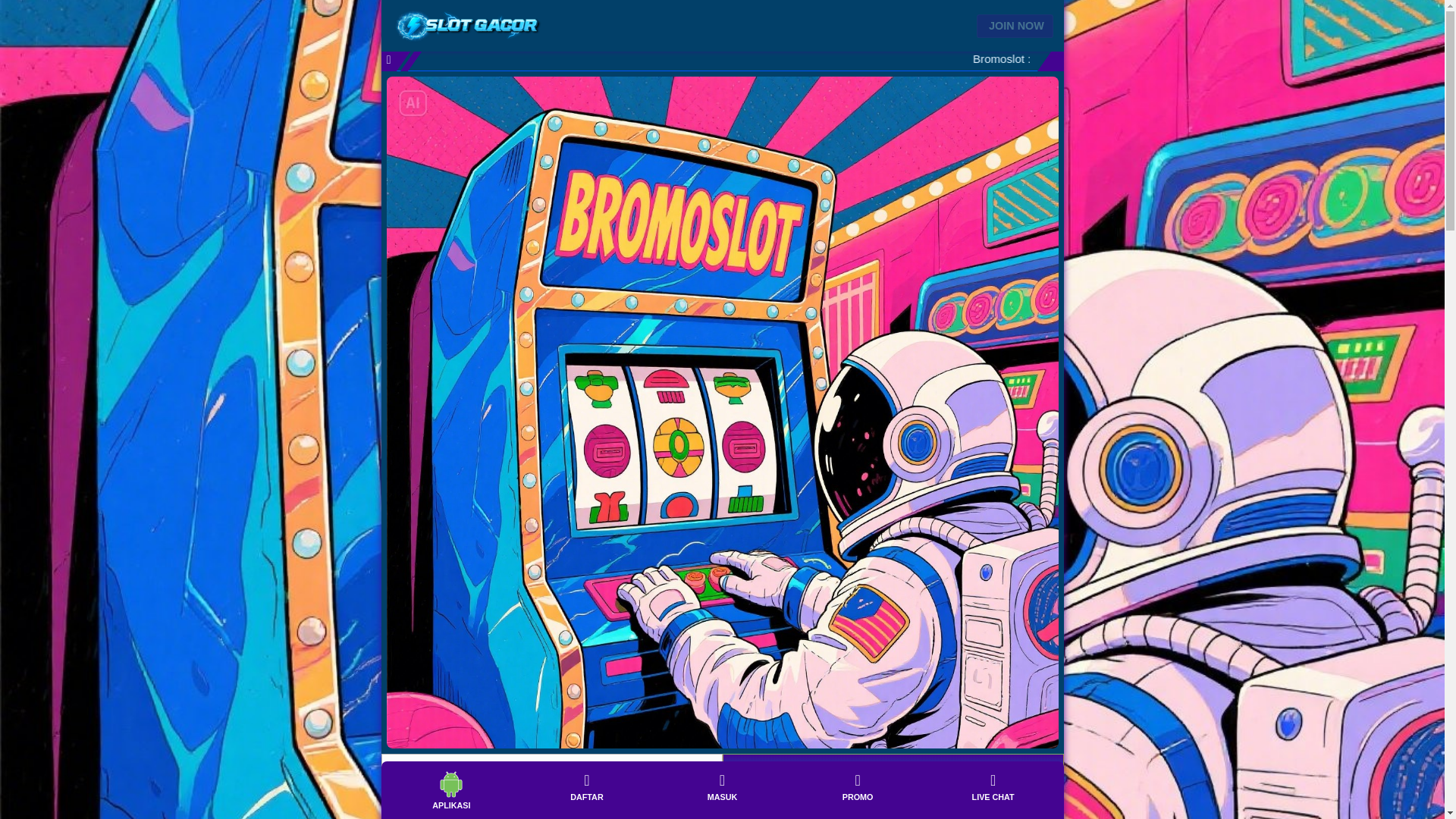 website screenshot of https://bromoslot-10.pages.dev/
