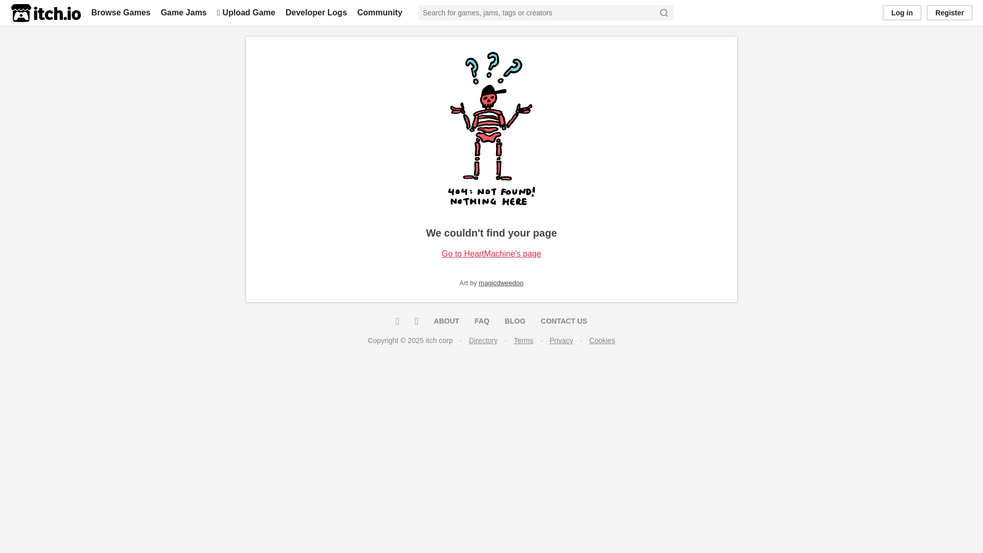 website screenshot of https://heartmachine.itch.io/hyper-light-drifter-demo
