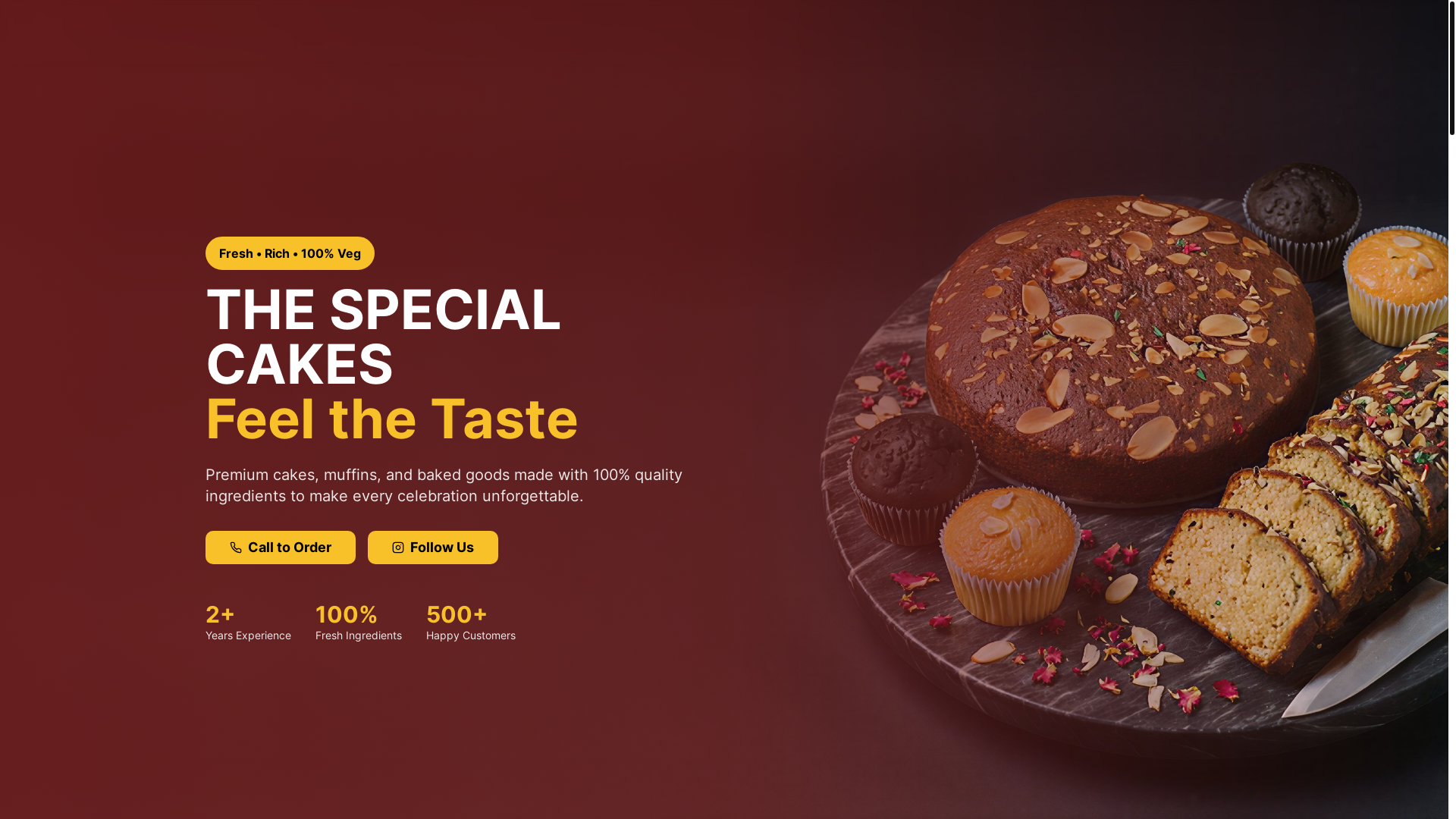 website screenshot of https://justbitecakes.com/