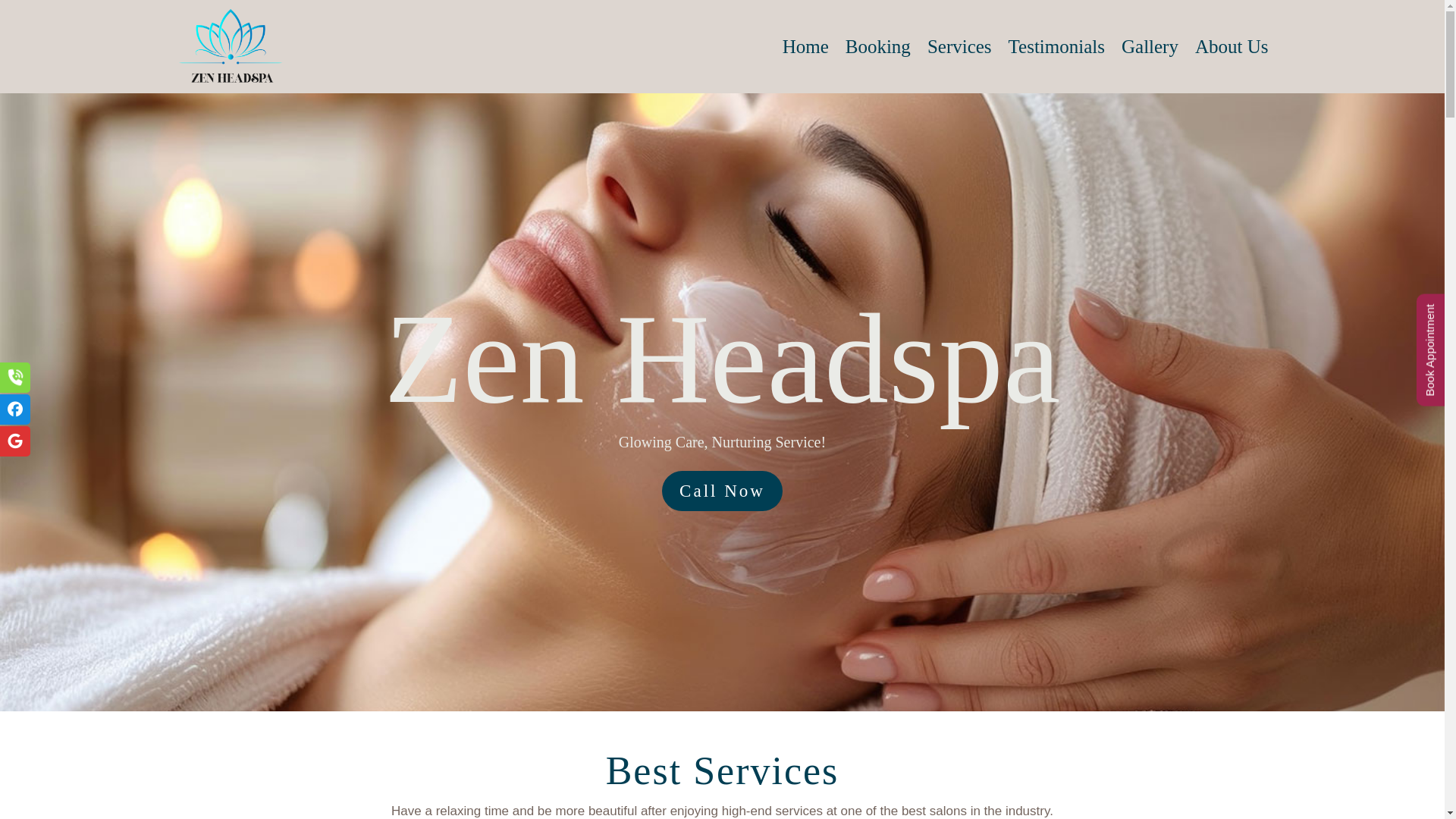 website screenshot of https://zenheadspaalabama.com/