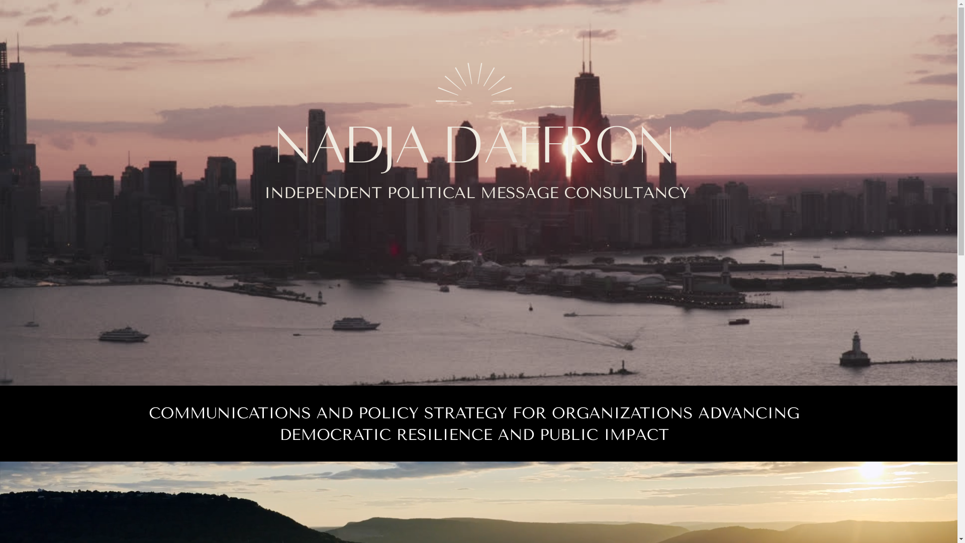 website screenshot of https://nadjadaffron.com/