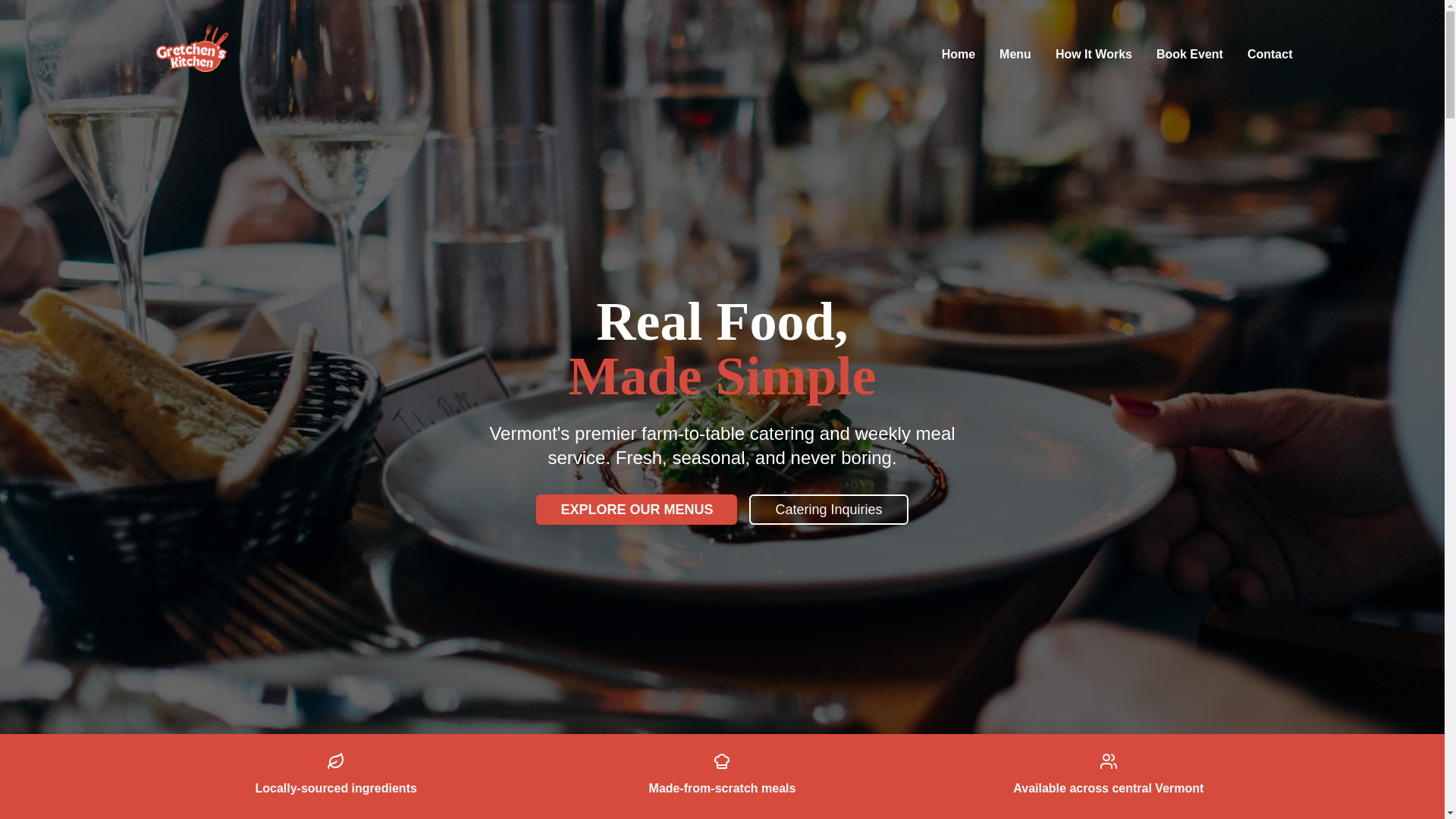 website screenshot of https://gretchenskitchen.online/