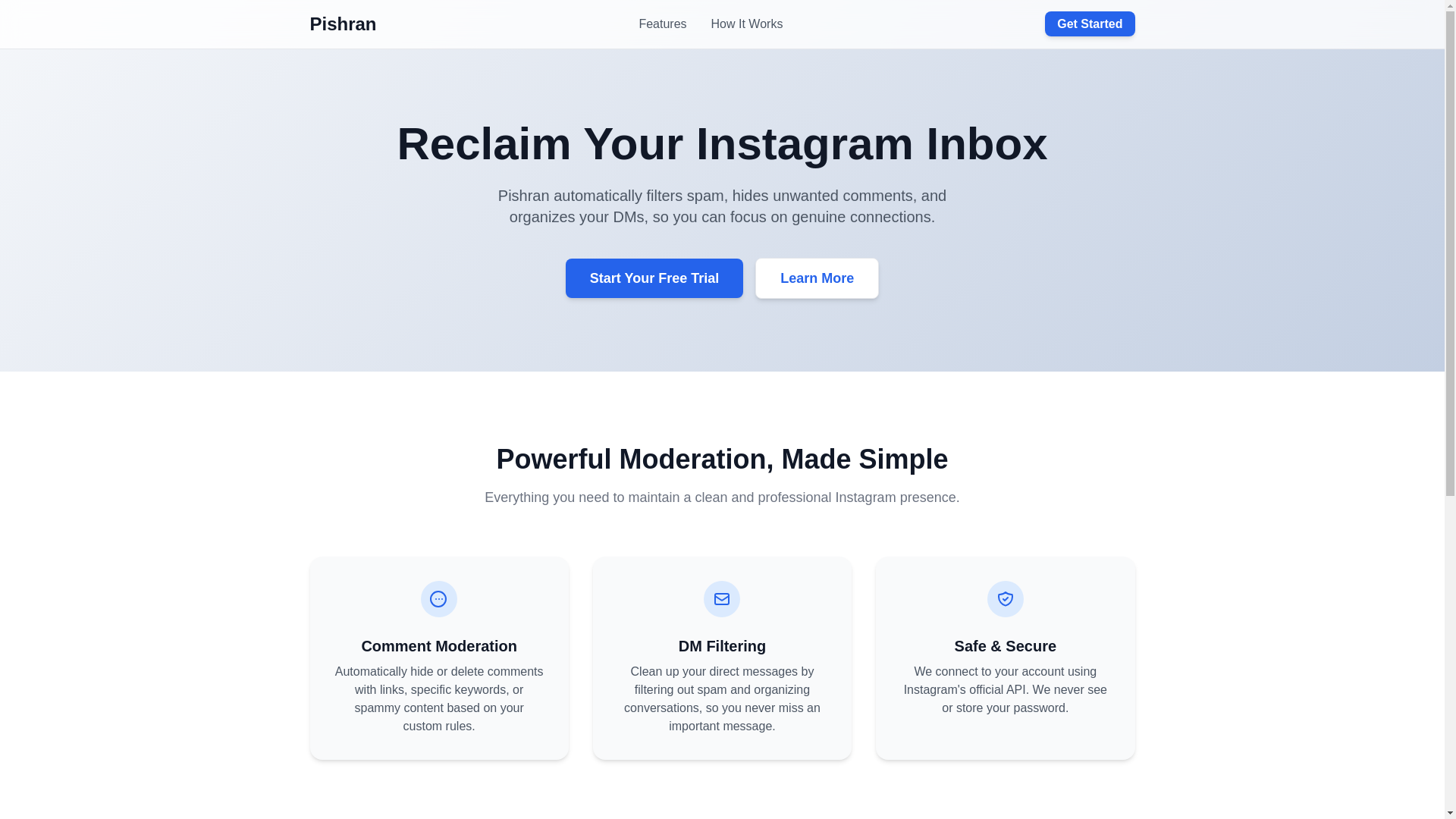 website screenshot of https://pishran-static.pages.dev/