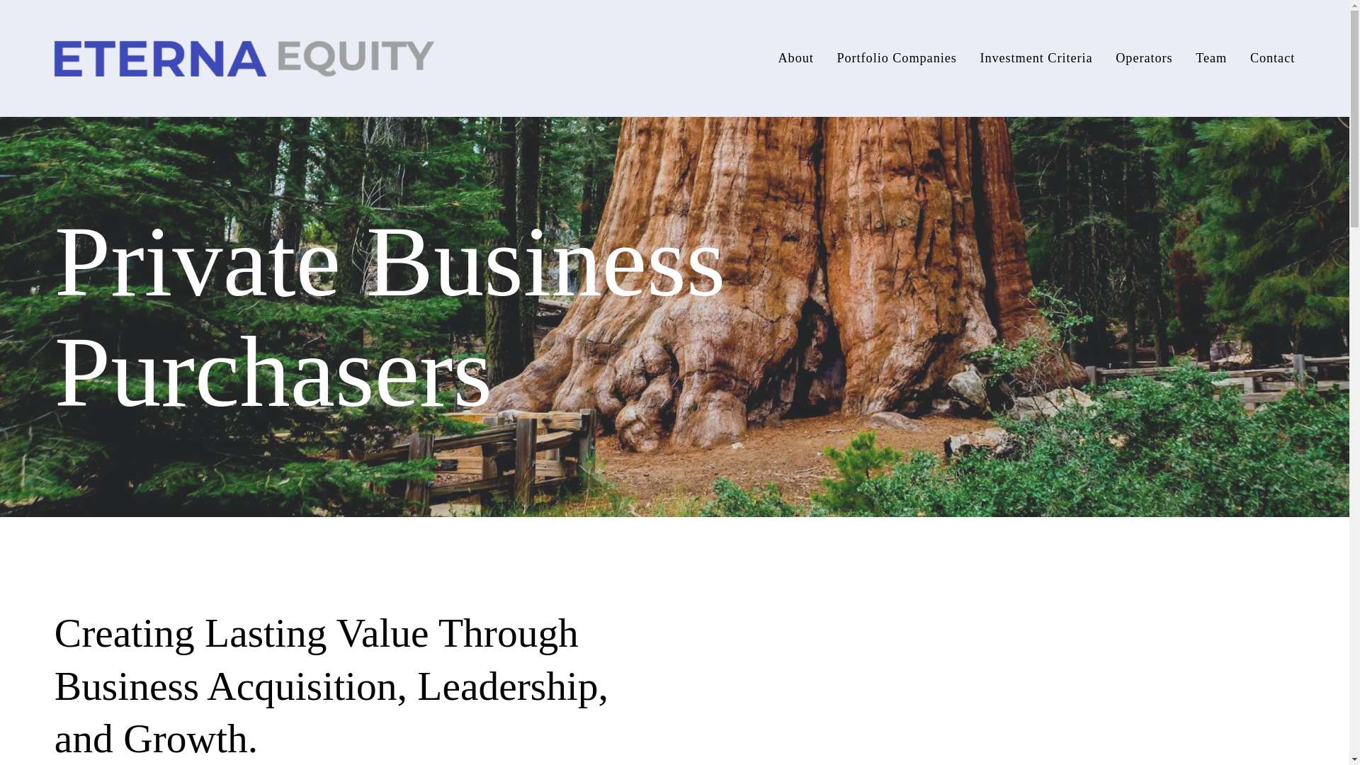 website screenshot of https://eterna-equity.com/