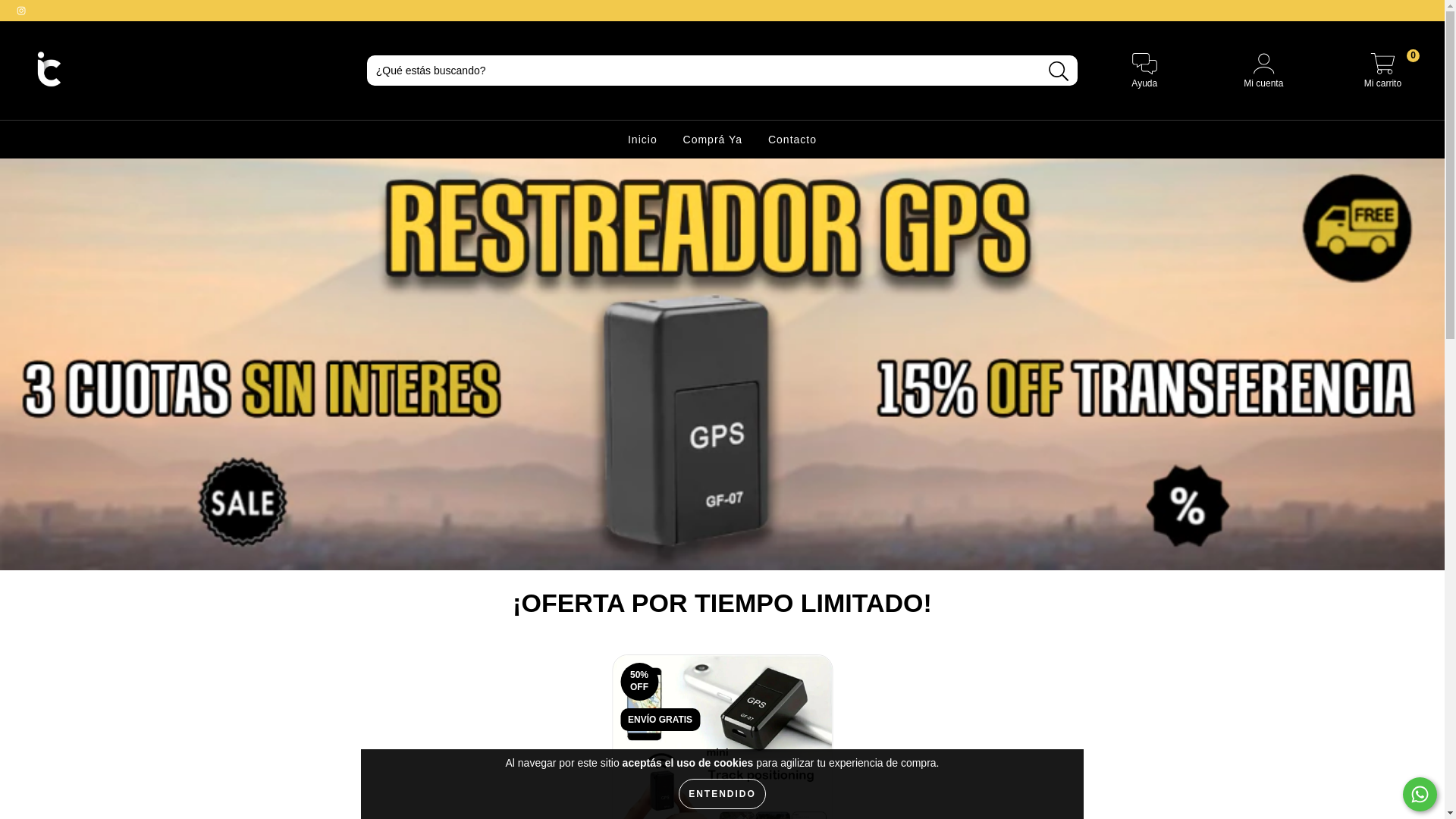 website screenshot of https://importadoscrew.com.ar/