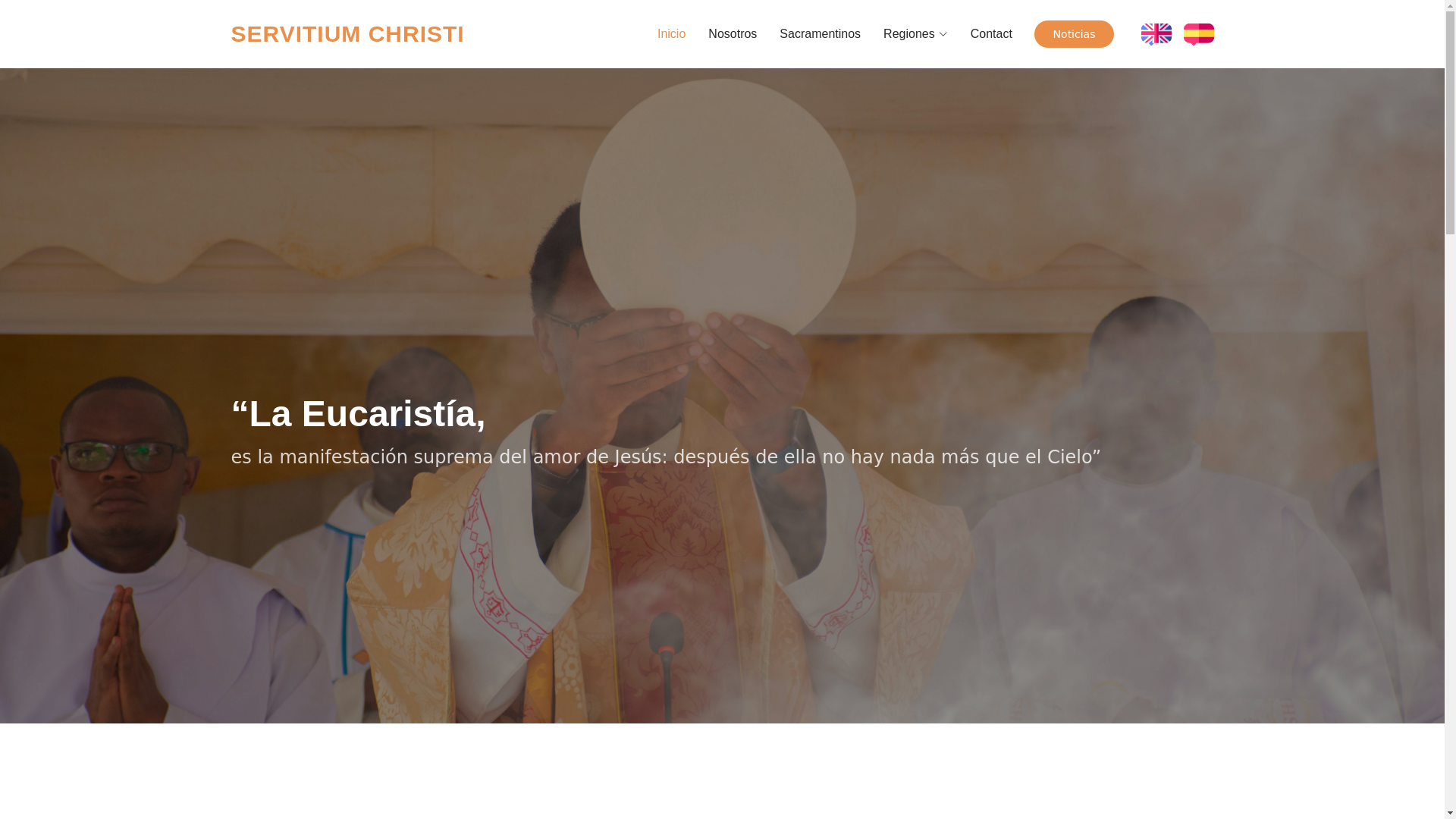 website screenshot of https://servitiumchristi.cl/