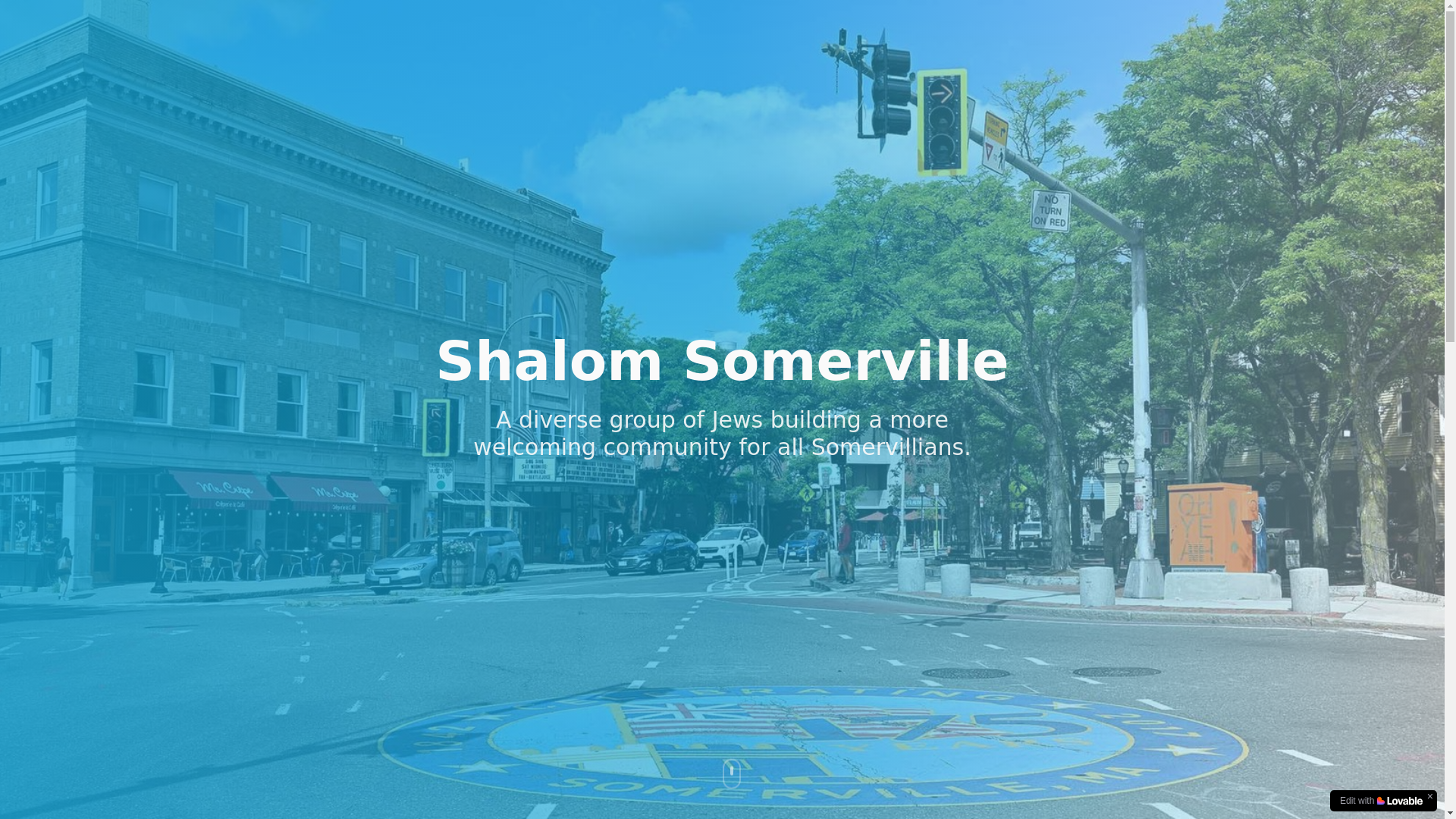 website screenshot of https://shalomsomerville.com/