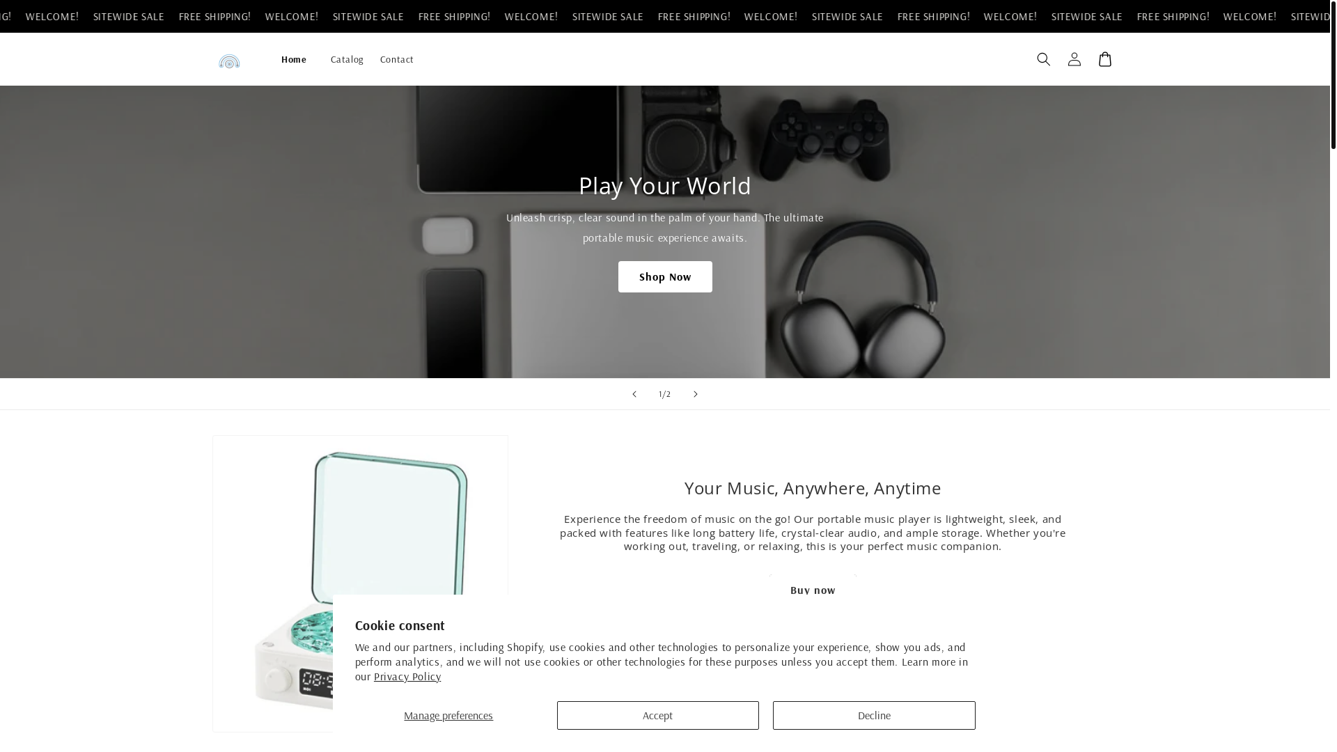 website screenshot of https://voltageelectronics.store/