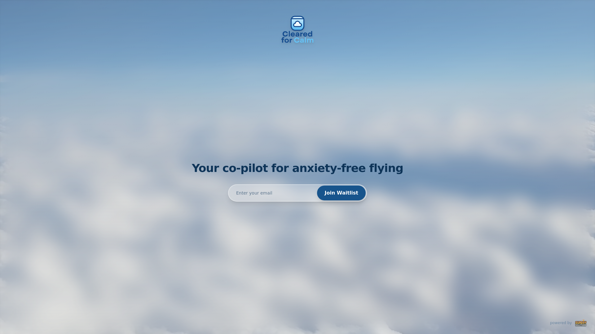website screenshot of https://clearedforcalm.com/