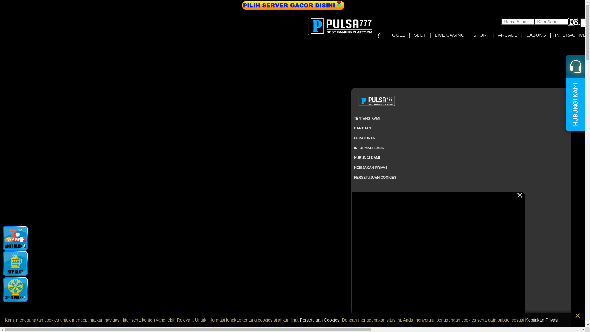 website screenshot of https://pemainlama.vip/