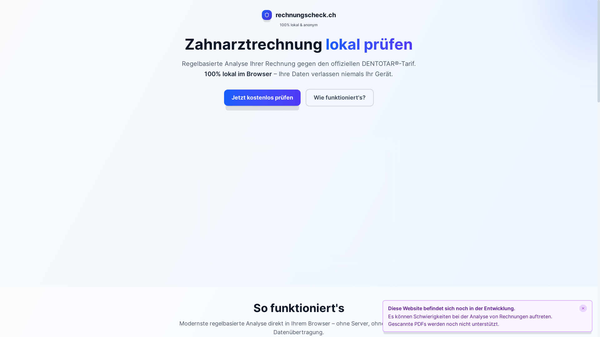 website screenshot of https://rechnungscheck.ch/