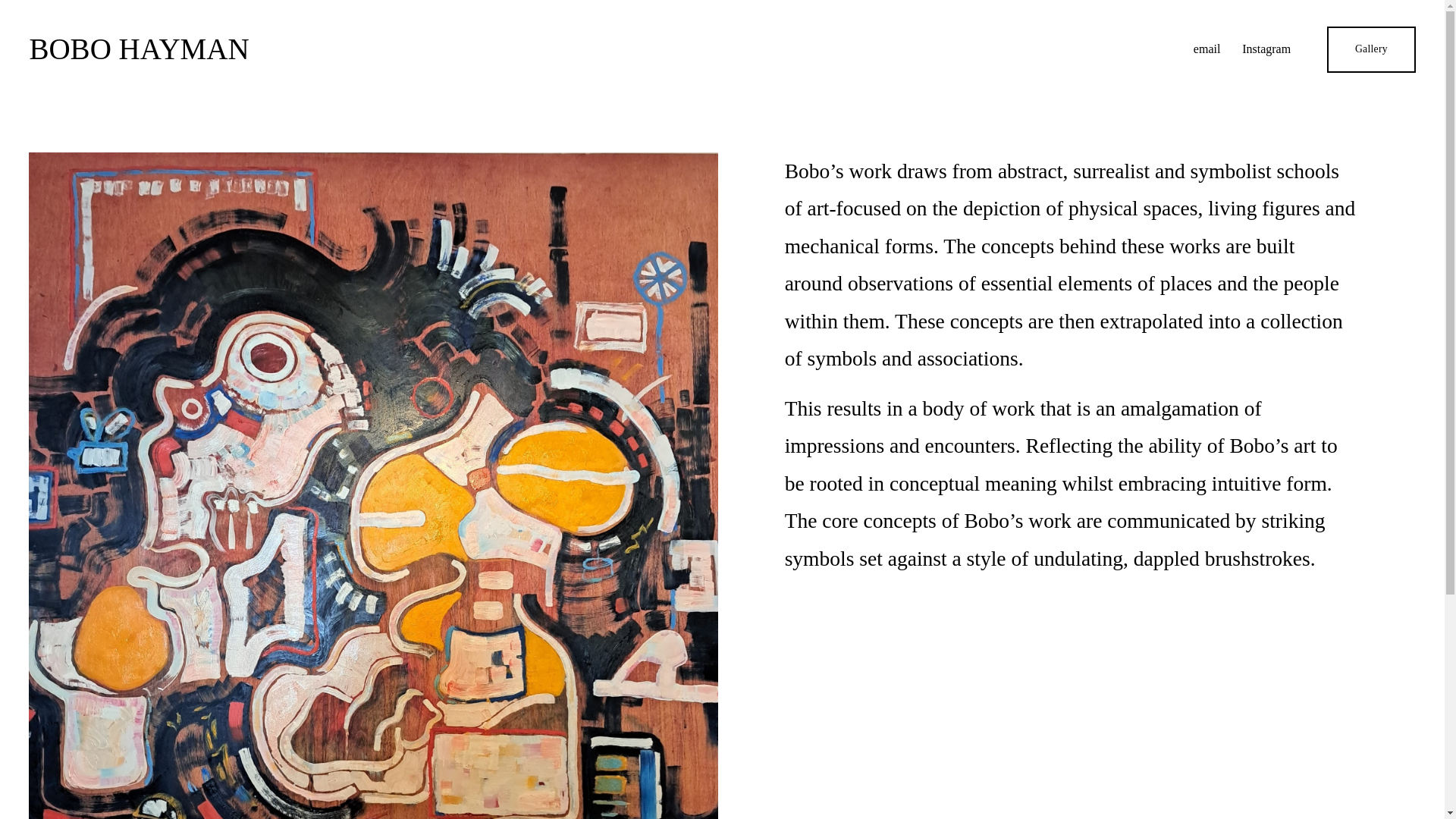 website screenshot of https://bobohayman.com/
