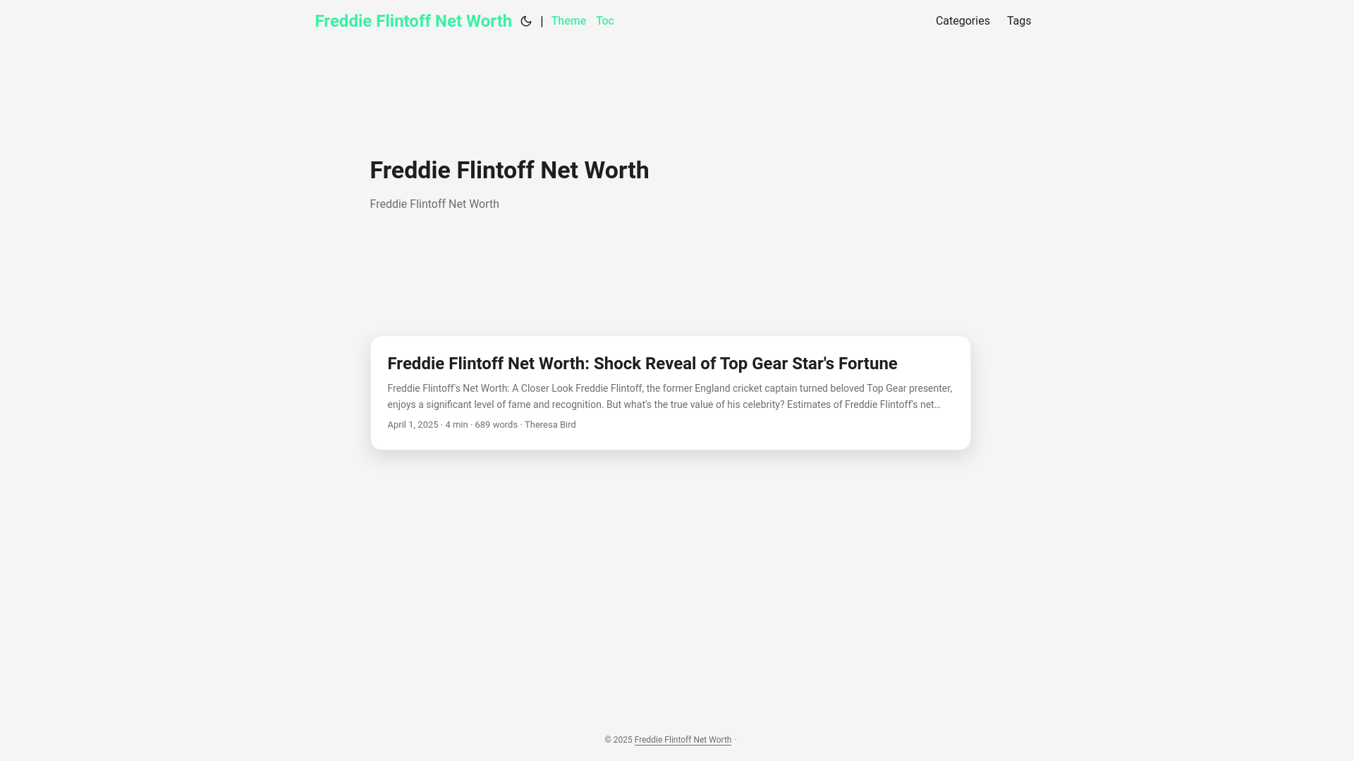website screenshot of https://freddie-flintoff-net-worth.pages.dev/