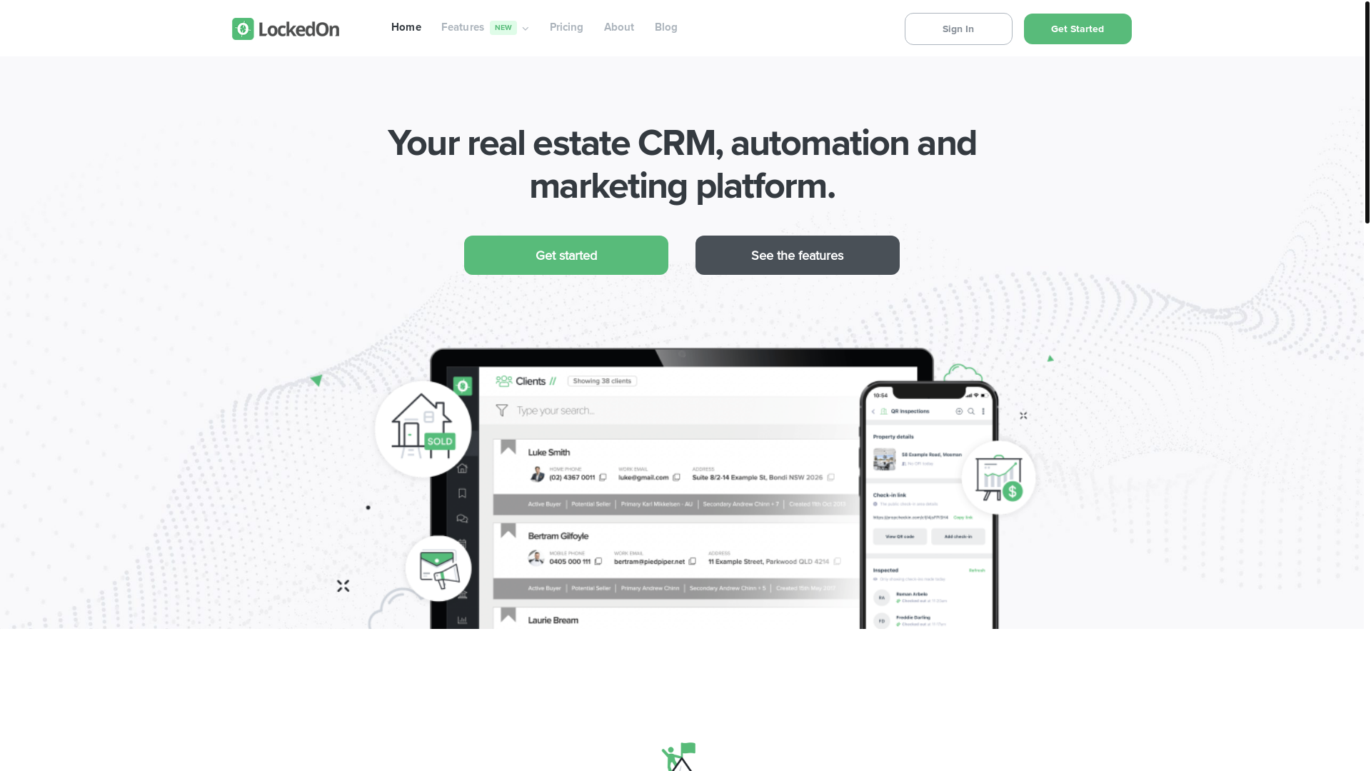 website screenshot of https://lockedon.app/
