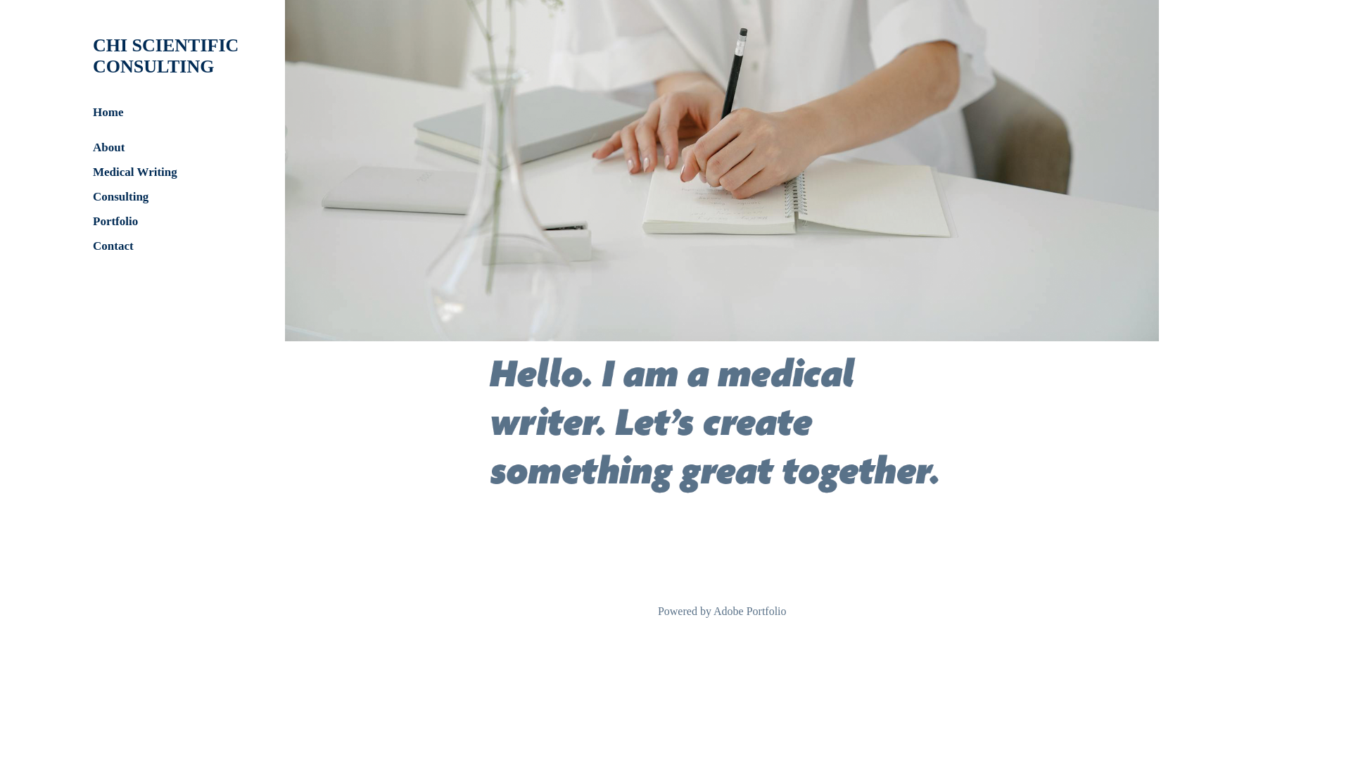 website screenshot of https://chiscientificconsulting.com/