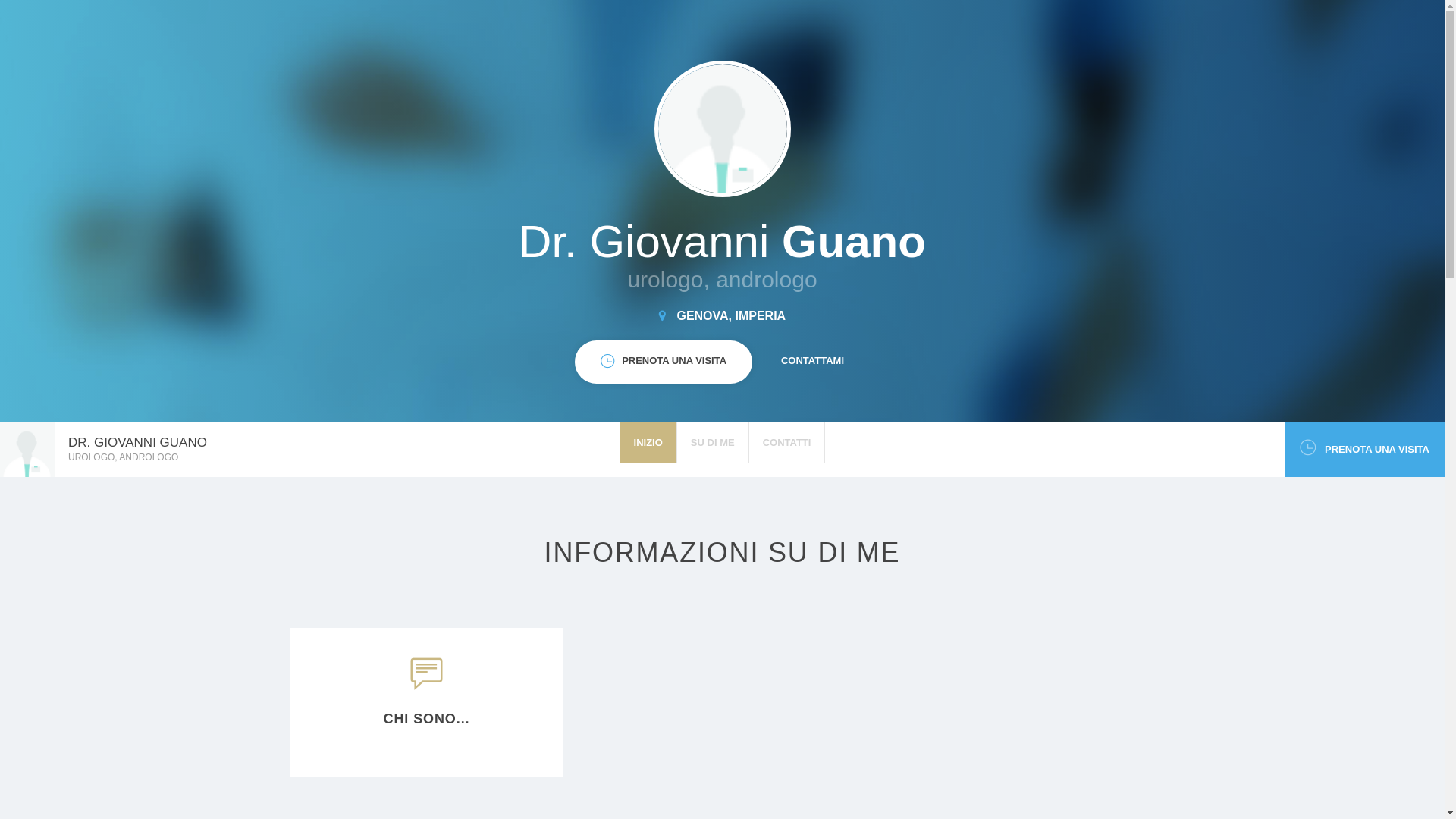 website screenshot of https://giovanniguano-urologo.com/