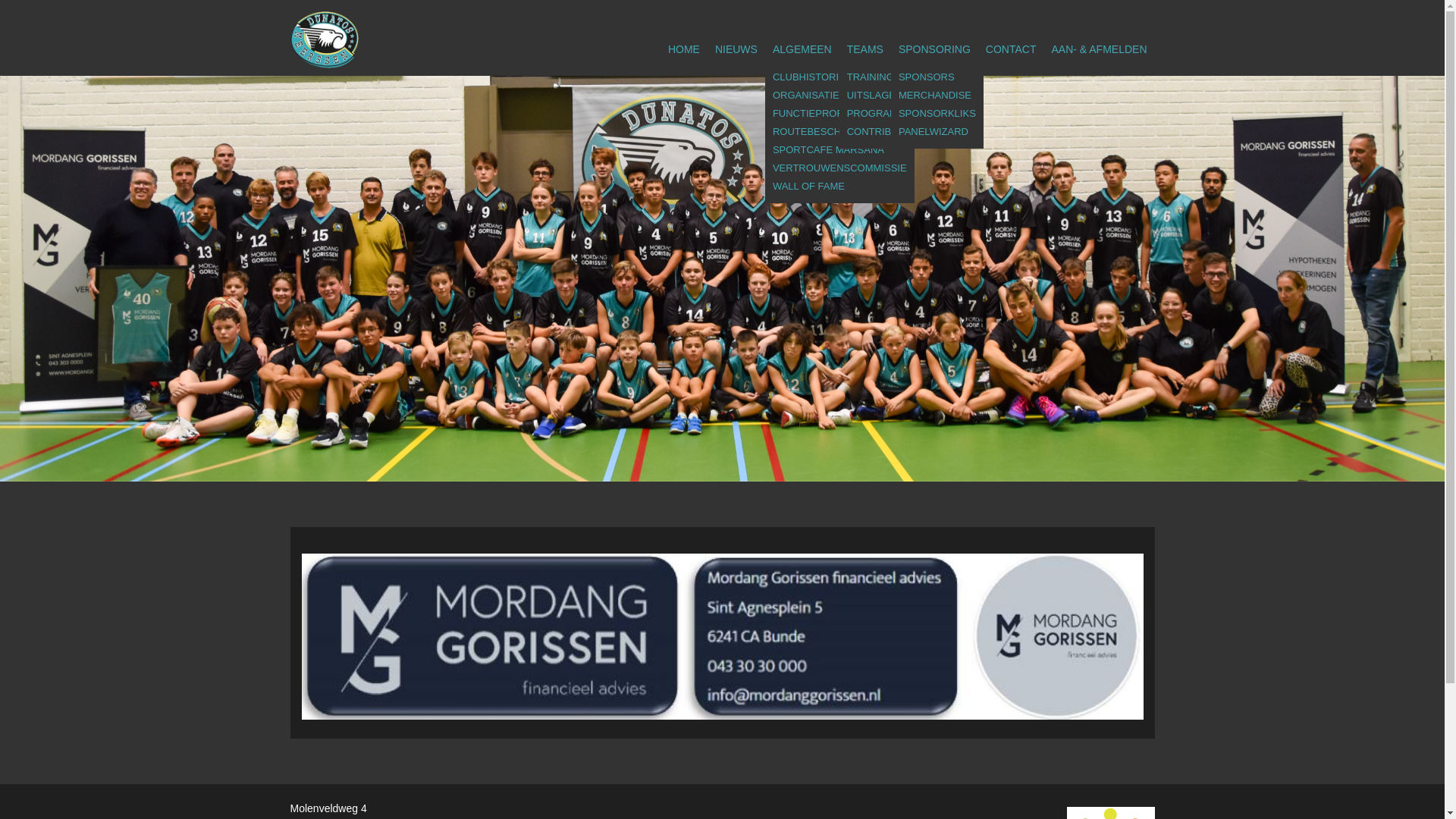 website screenshot of https://bcdunatos.nl/