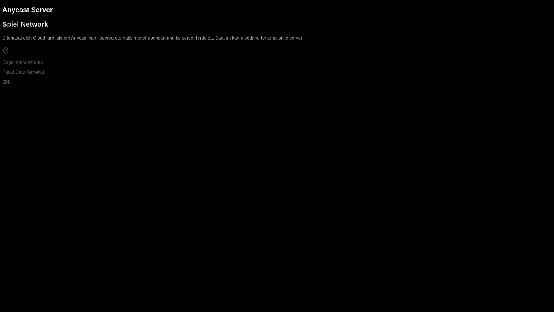 website screenshot of https://anycast-spielmc.pages.dev/