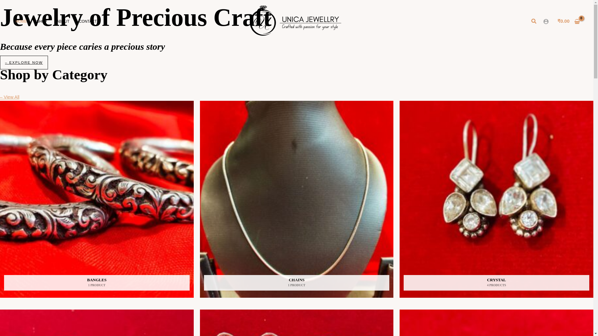 website screenshot of https://unicacreations.store/