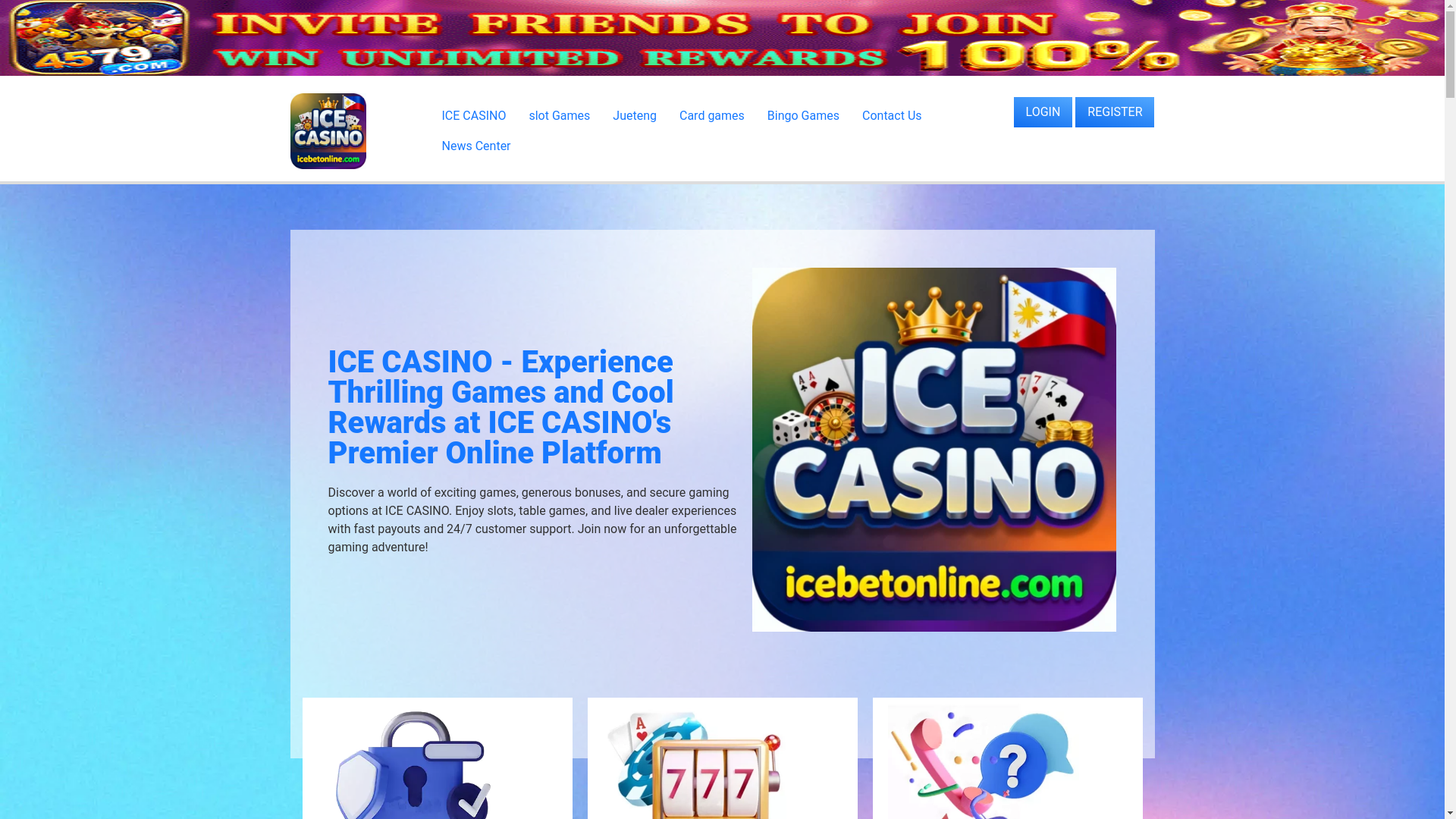 website screenshot of https://icebetonline.com/