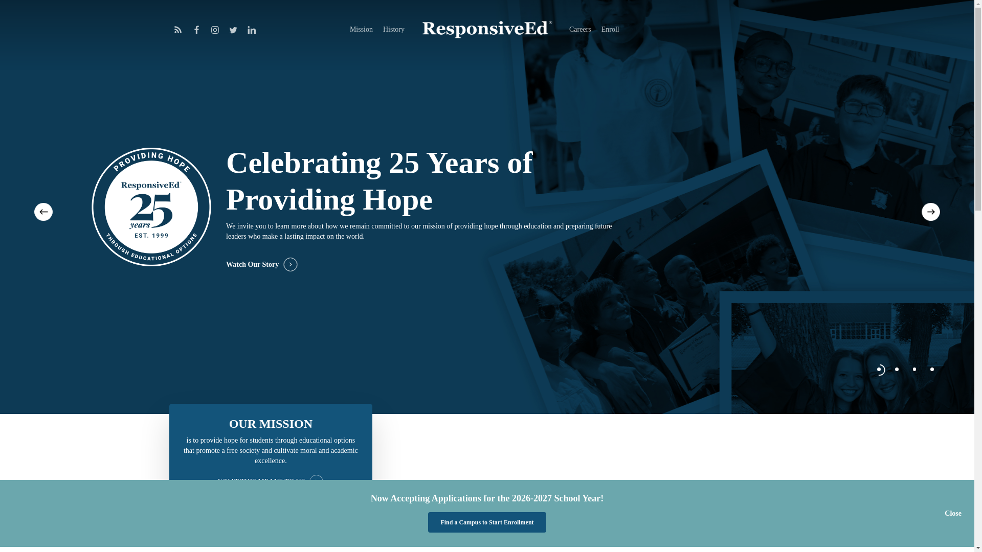 website screenshot of https://responsiveedtx.com/