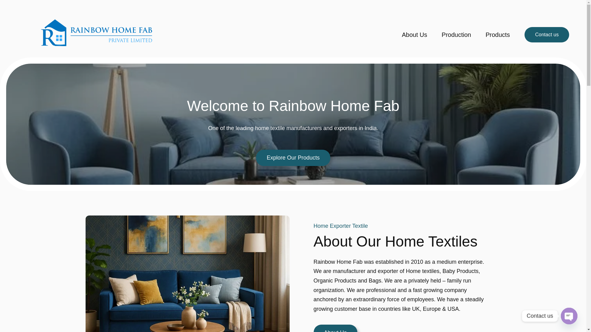 website screenshot of https://rainbowhomefab.com/