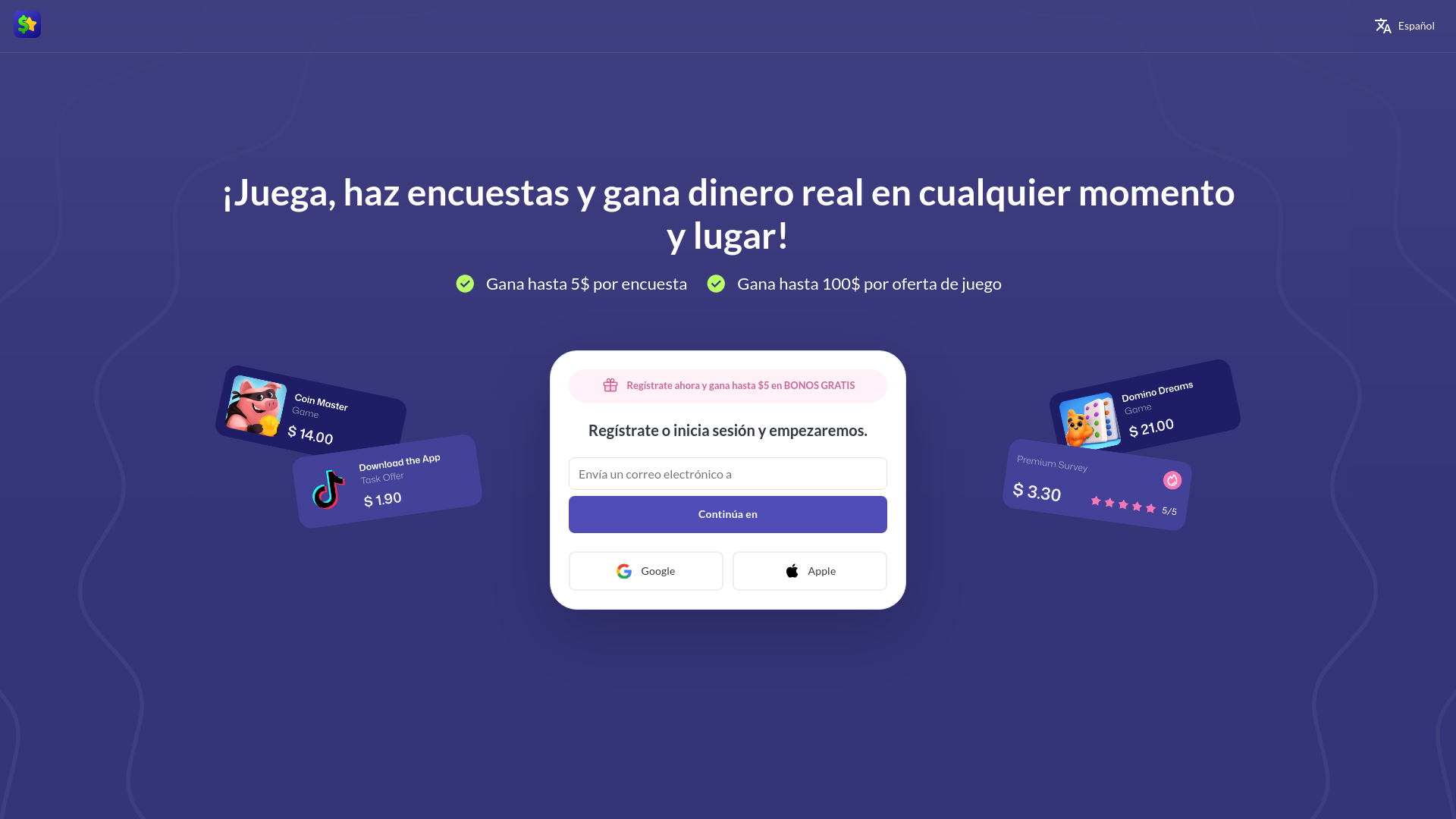 website screenshot of https://earnstar-frontend.pages.dev/