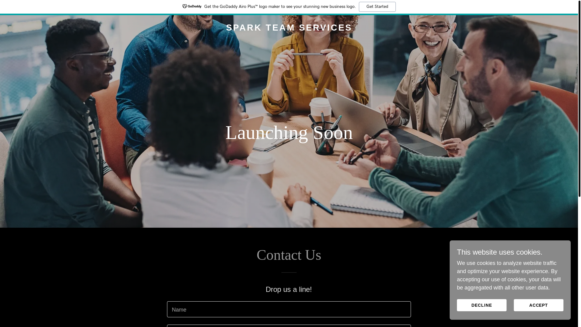 website screenshot of https://sparkteamservices.com/