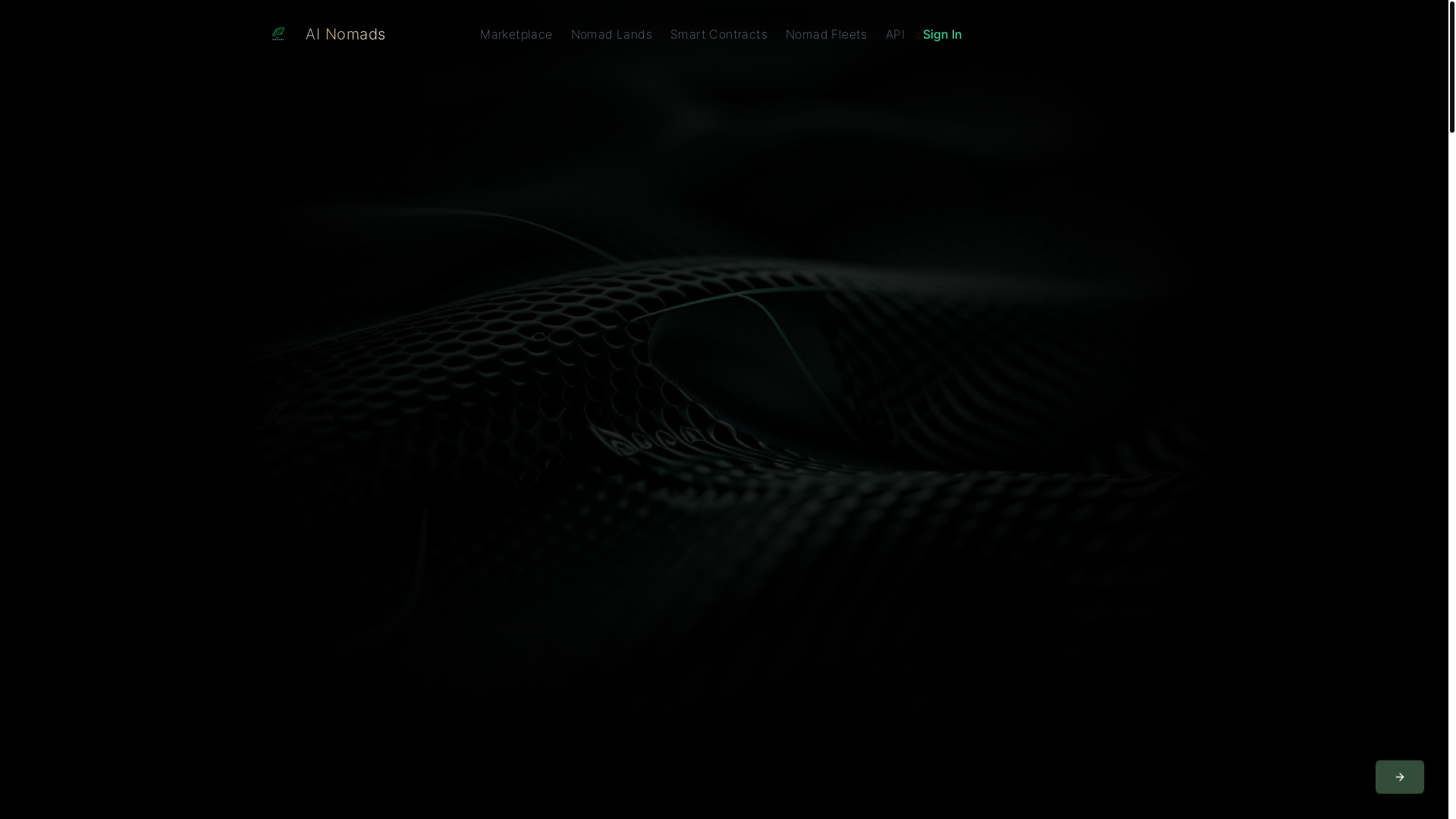 website screenshot of https://ainomads.xyz/
