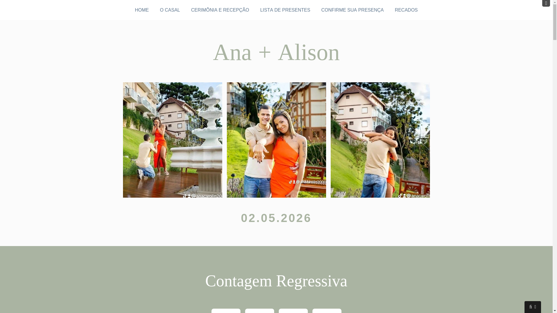 website screenshot of https://anacarolineealison.com.br/