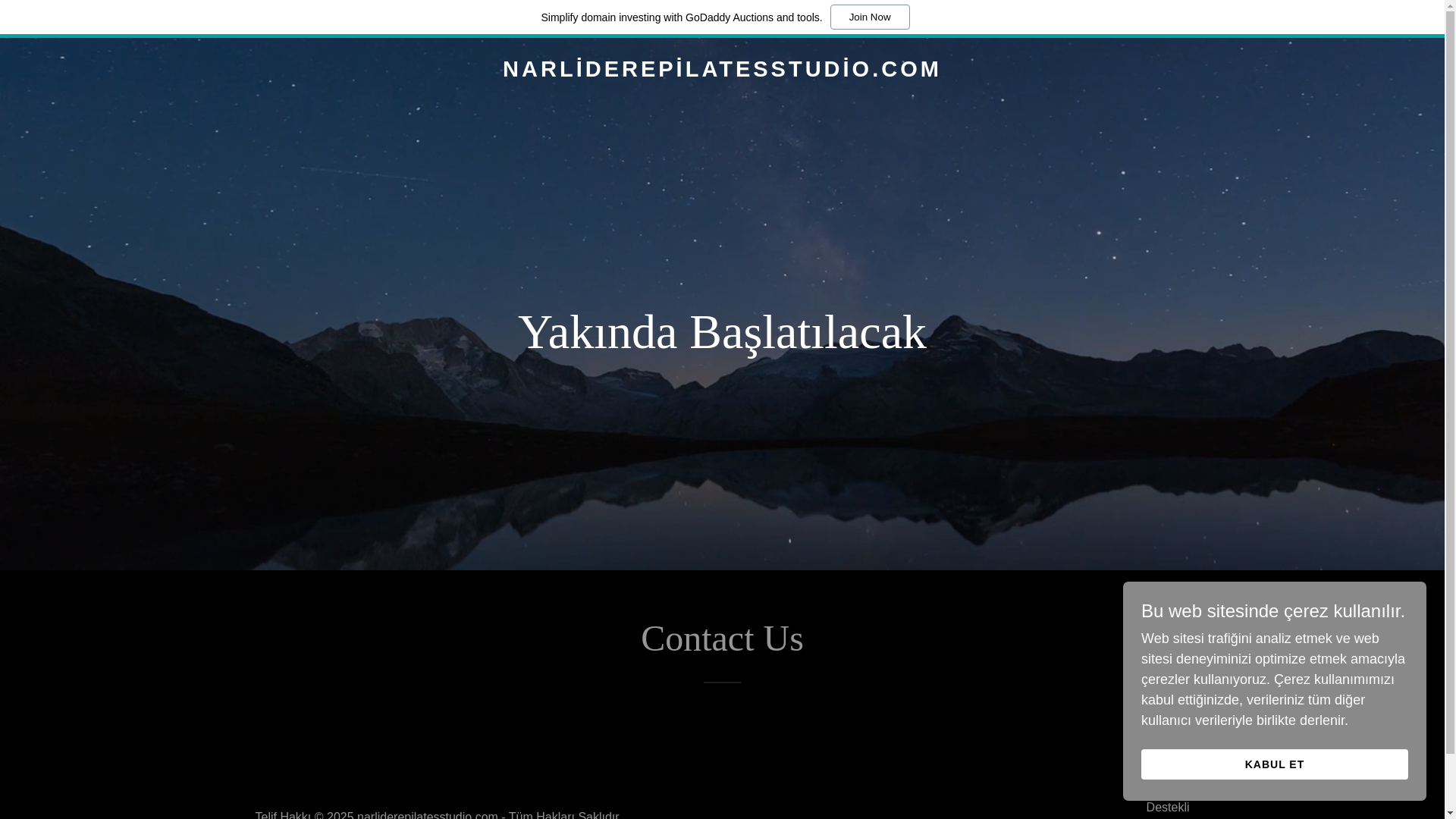 website screenshot of https://narliderepilatesstudio.com/