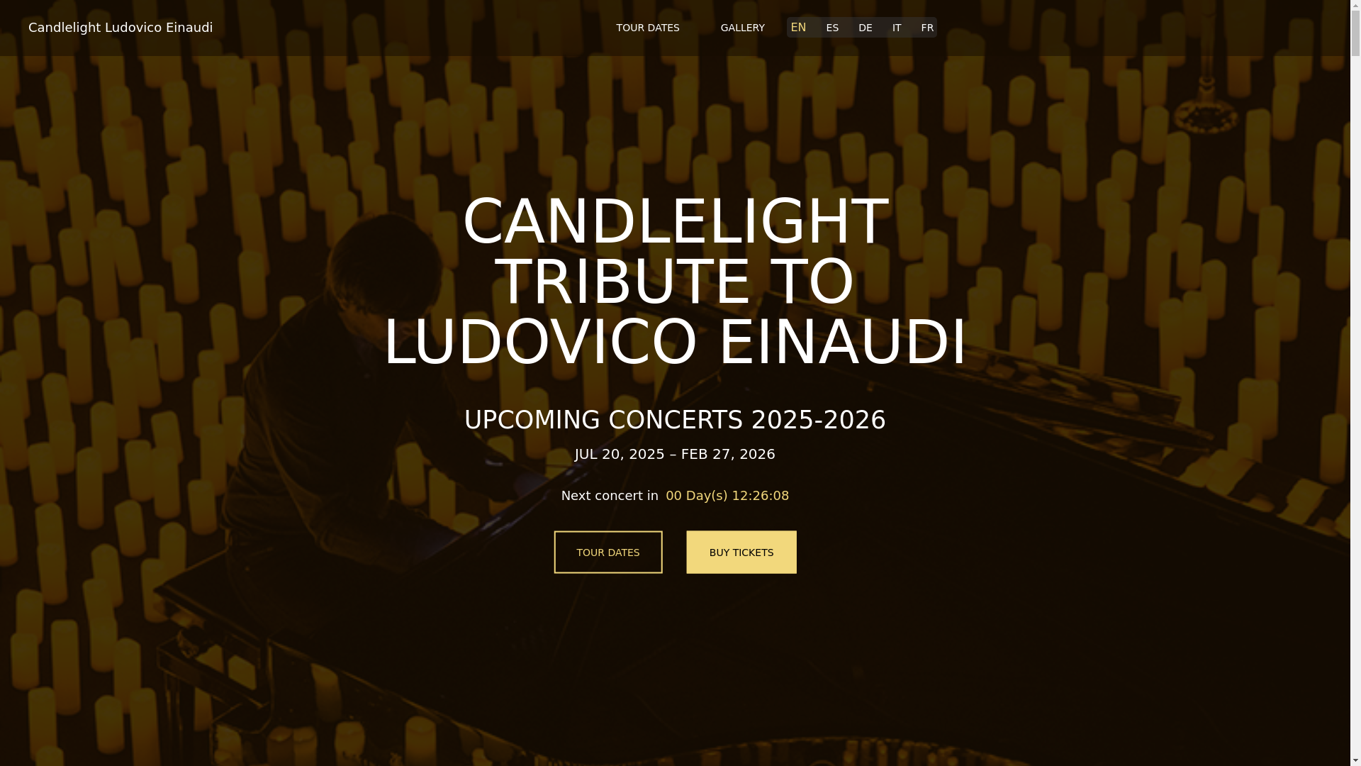 website screenshot of https://candlelightludovicoeinaudi-com-github-io.pages.dev/