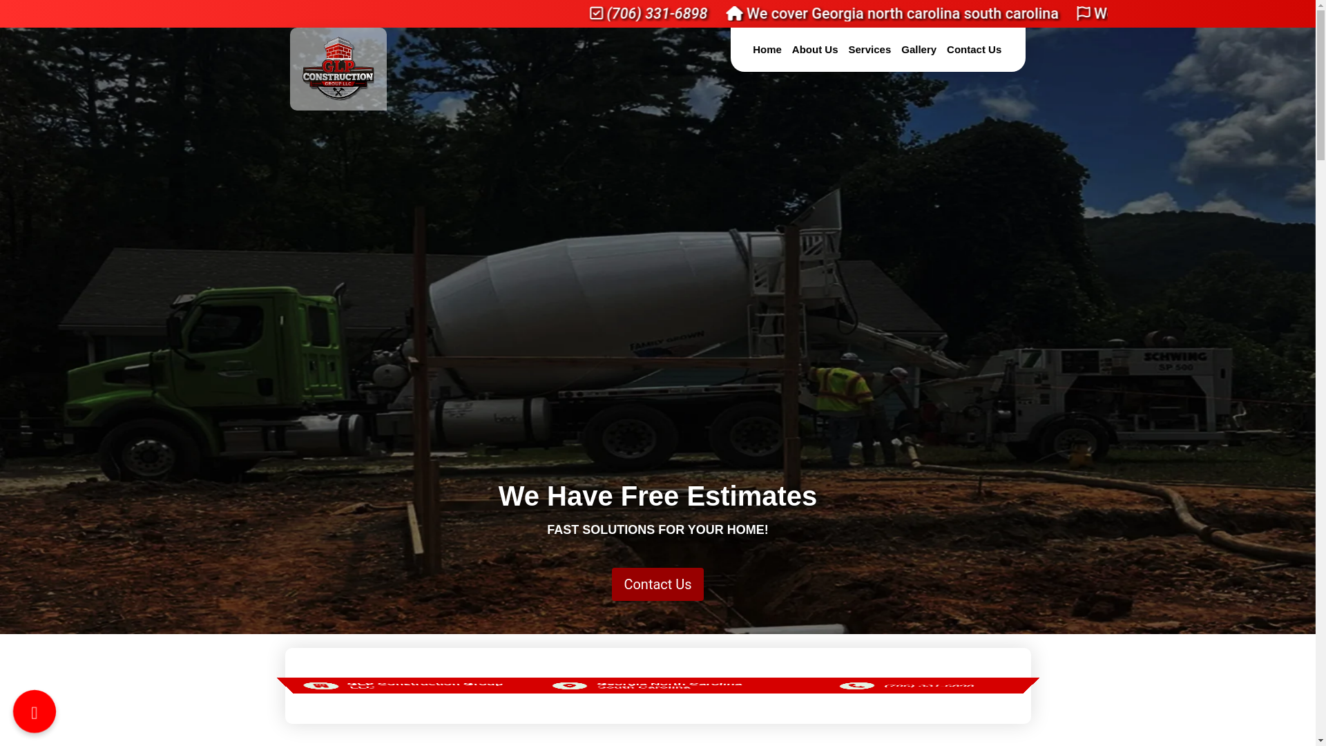 website screenshot of https://glpconstructionsgroupllc.com/