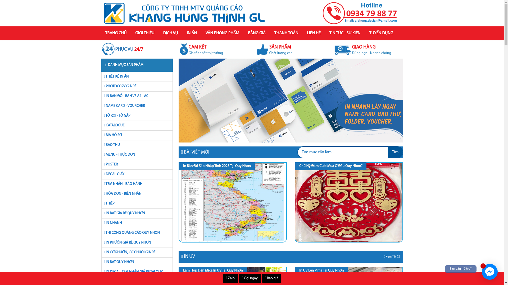 website screenshot of https://inbatquynhon.vn/