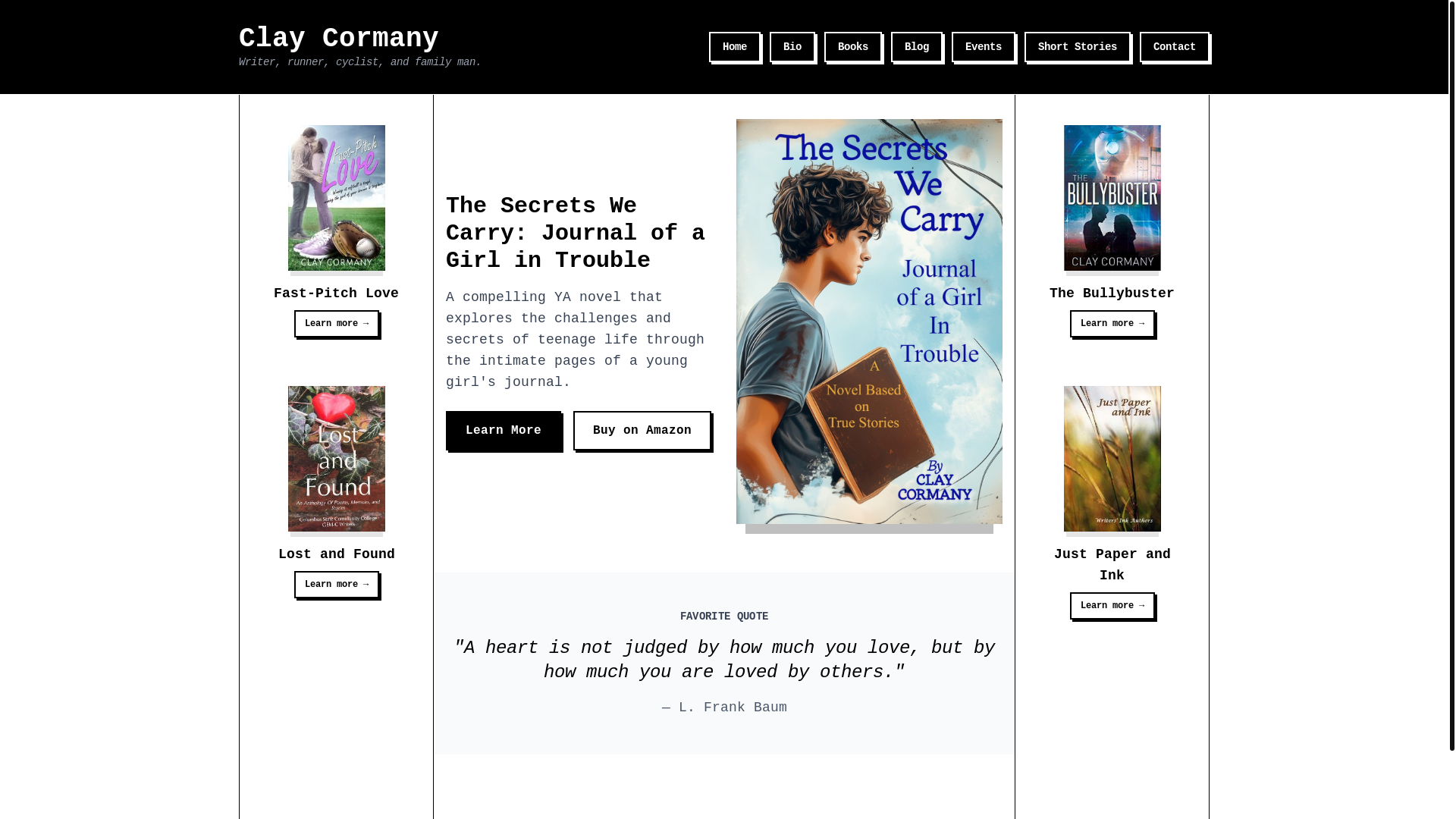 website screenshot of https://clay-cormany.pages.dev/