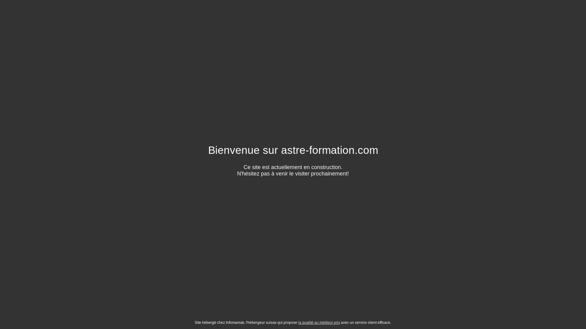 website screenshot of https://astre-formation.com/