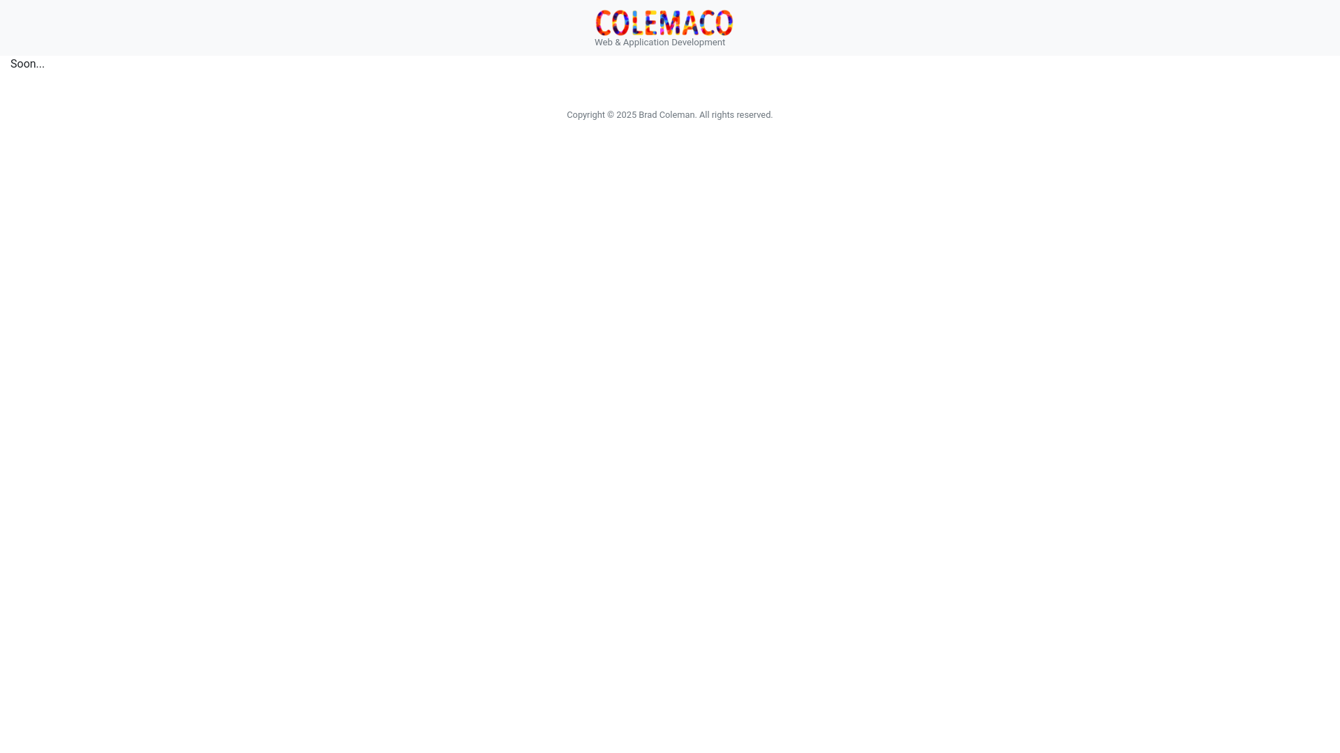 website screenshot of https://colemacollc.com/