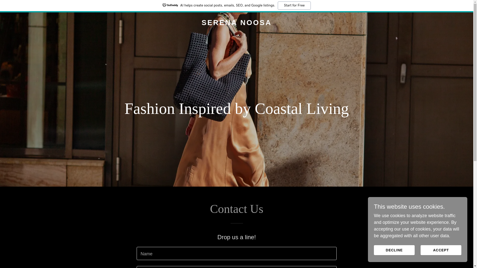 website screenshot of https://serena-noosa.com/